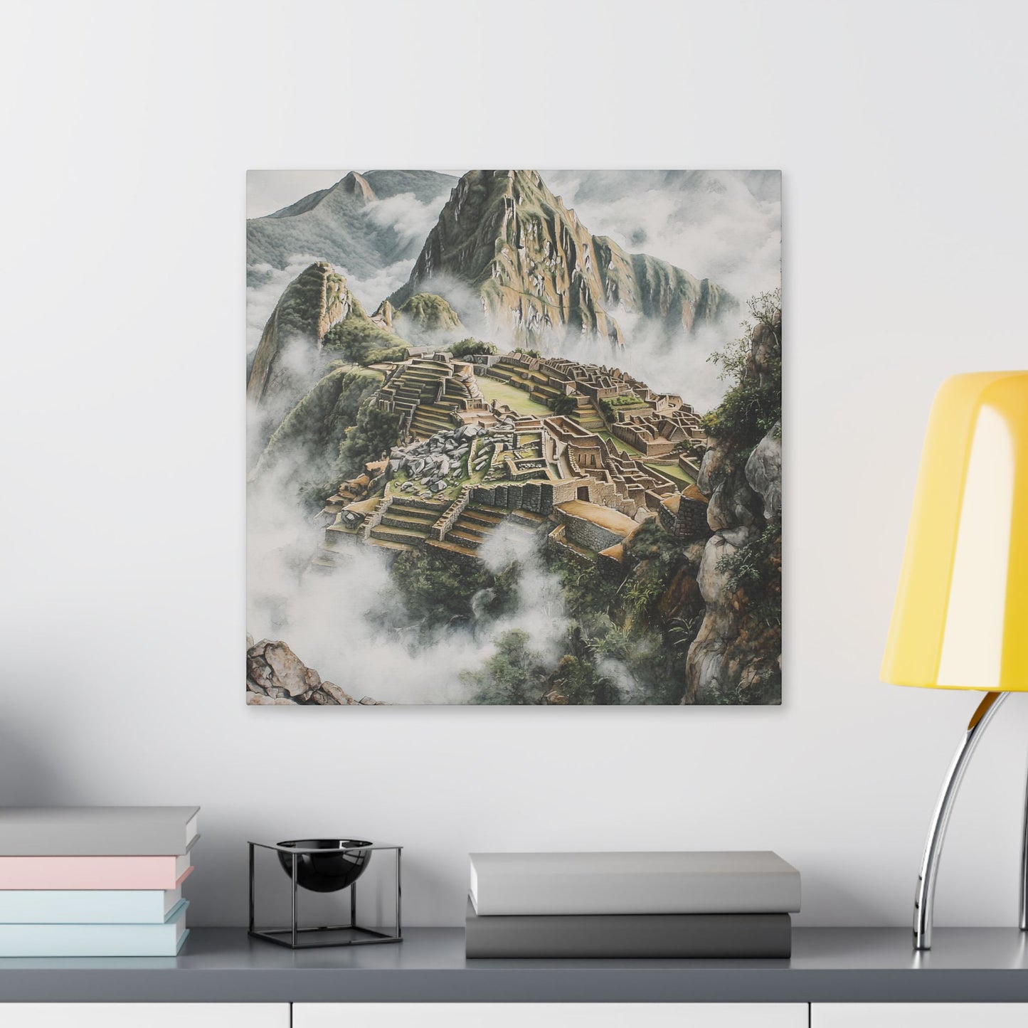 Machu Picchu in the Clouds Canvas