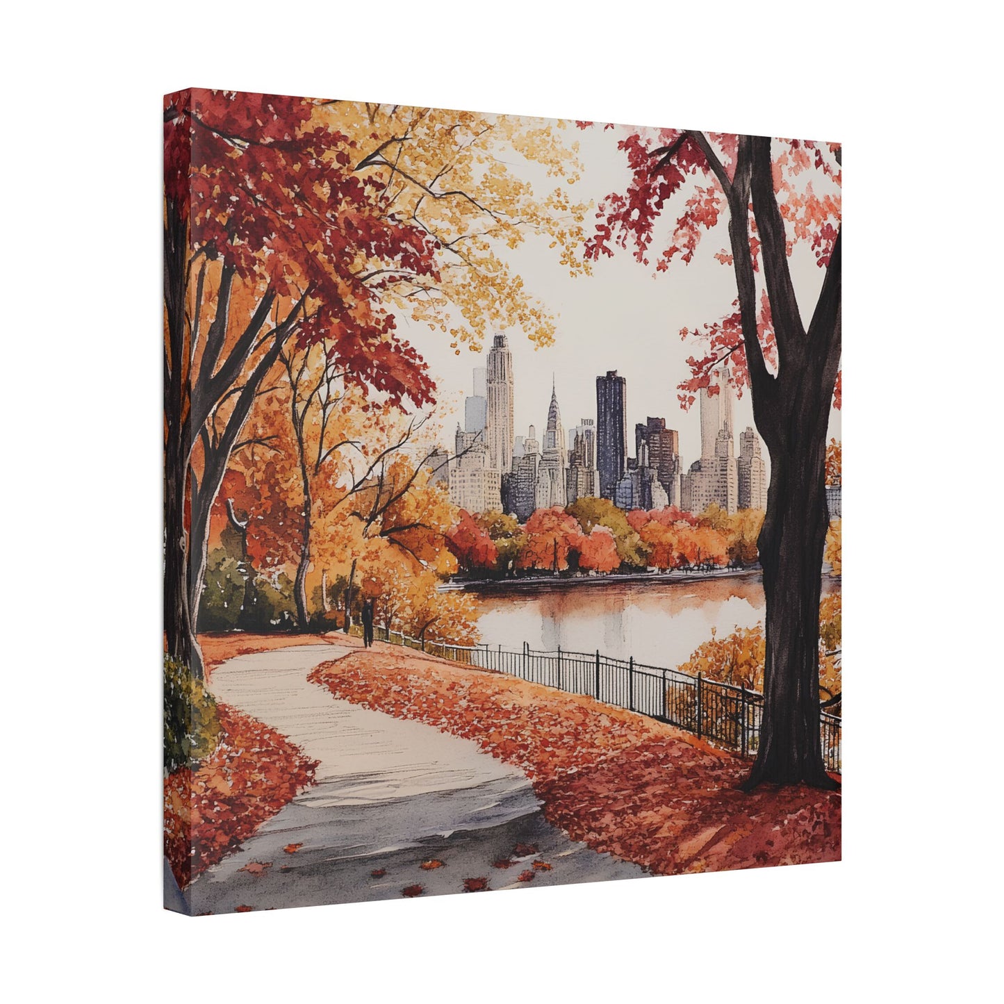 Central Park in Autumn Canvas