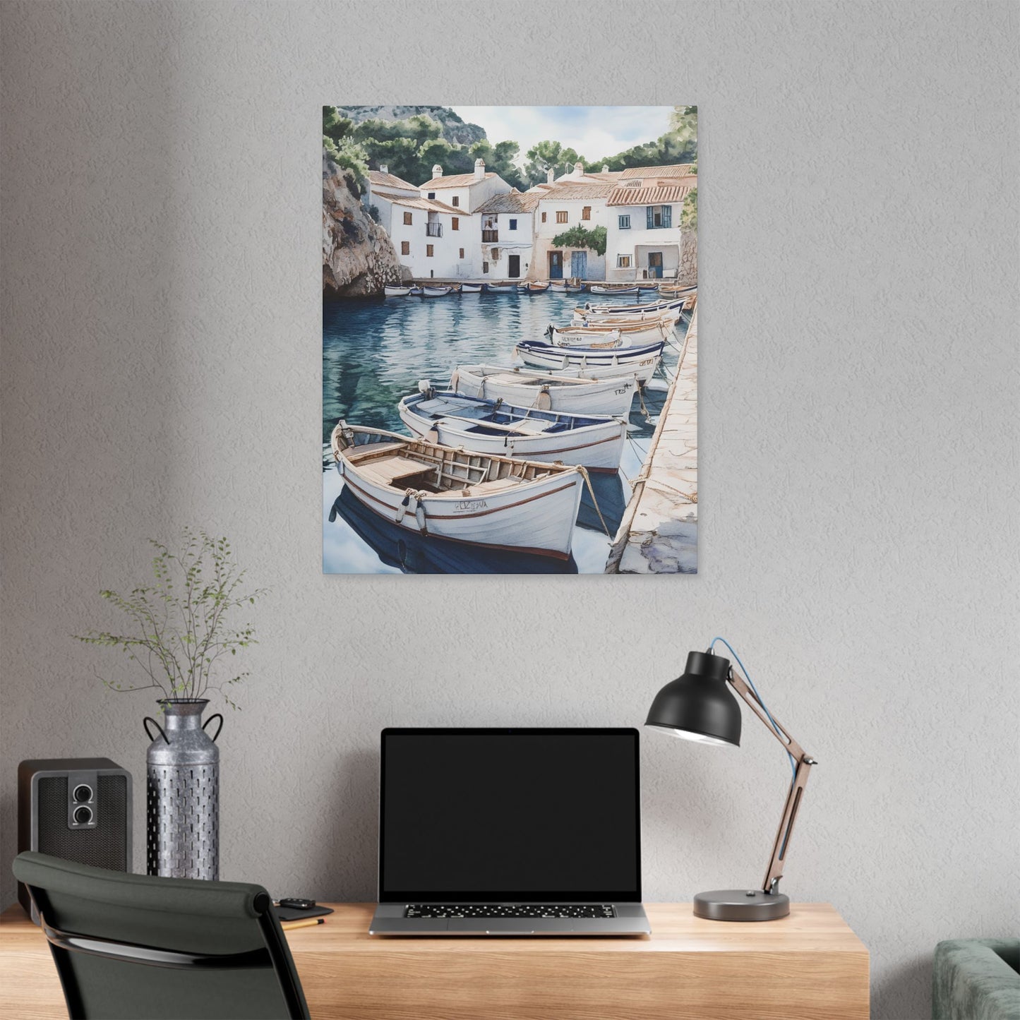 Cala Figuera Fishing Village Canvas