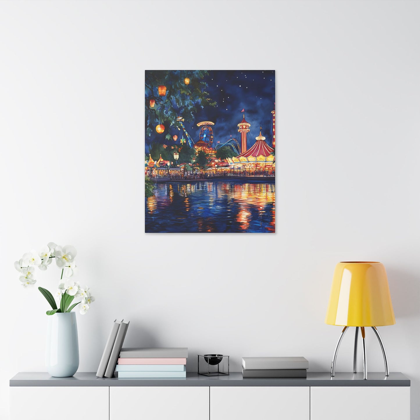 Tivoli Gardens at Night Canvas