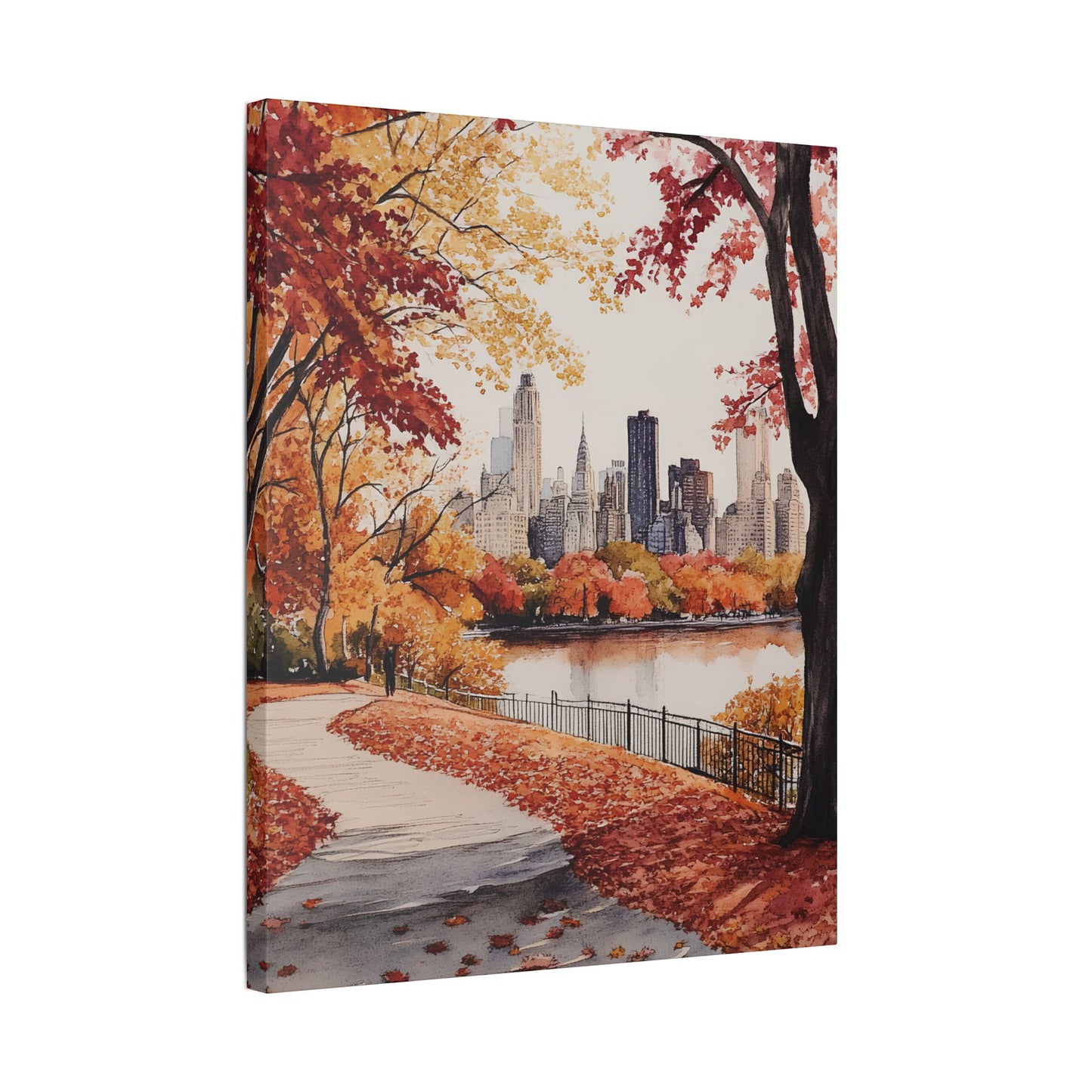 Central Park in Autumn Canvas