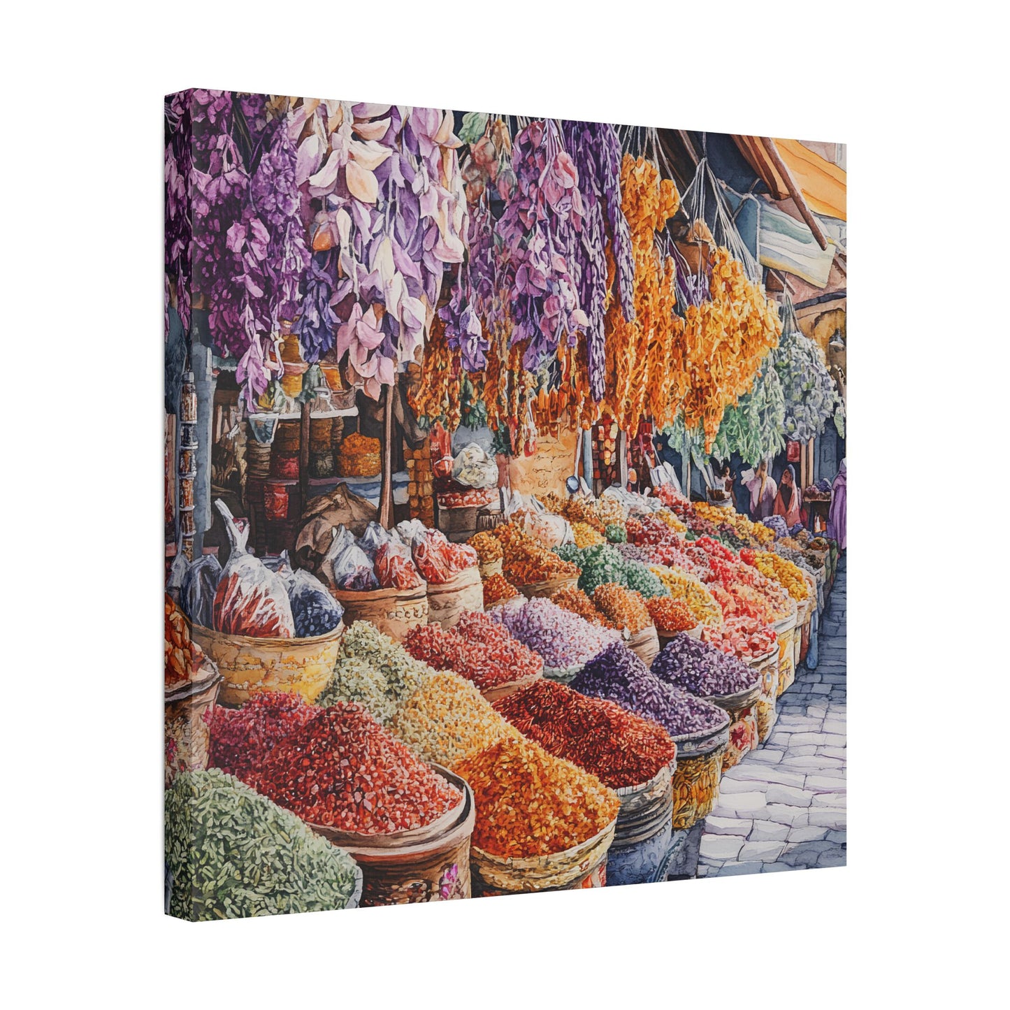 Spice Market in Bloom Canvas