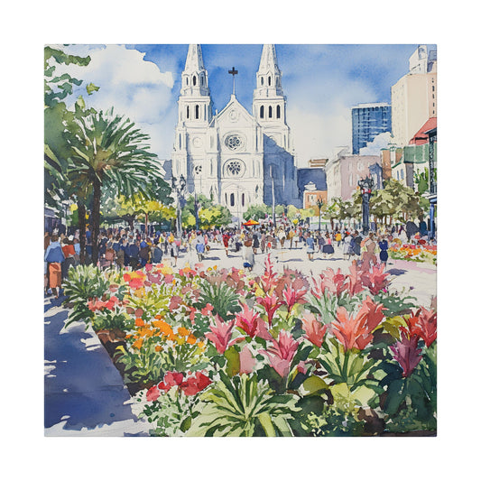 St. Louis Cathedral and Jackson Square Canvas