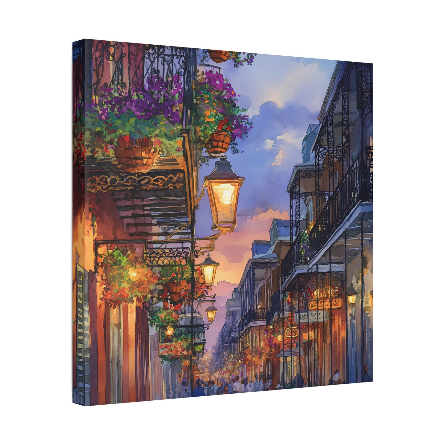 French Quarter at Dusk Canvas