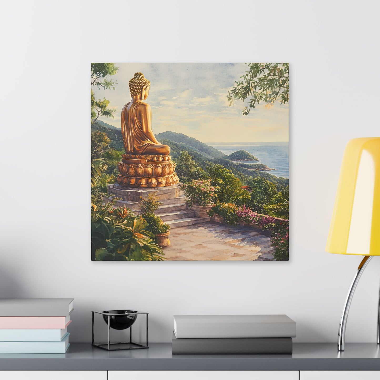 Big Buddha Temple Sunrise Canvas