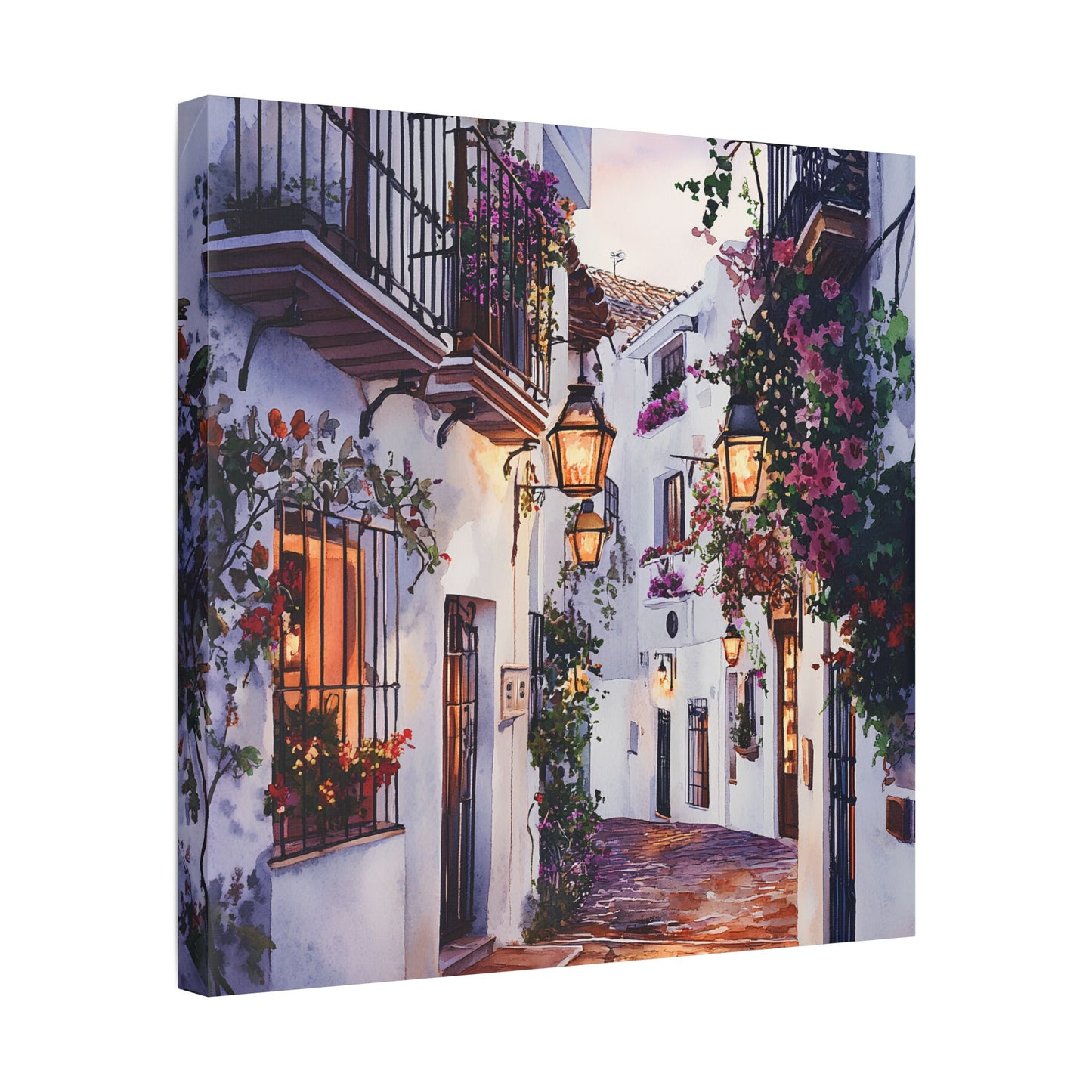 Marbella Old Town at Twilight Canvas