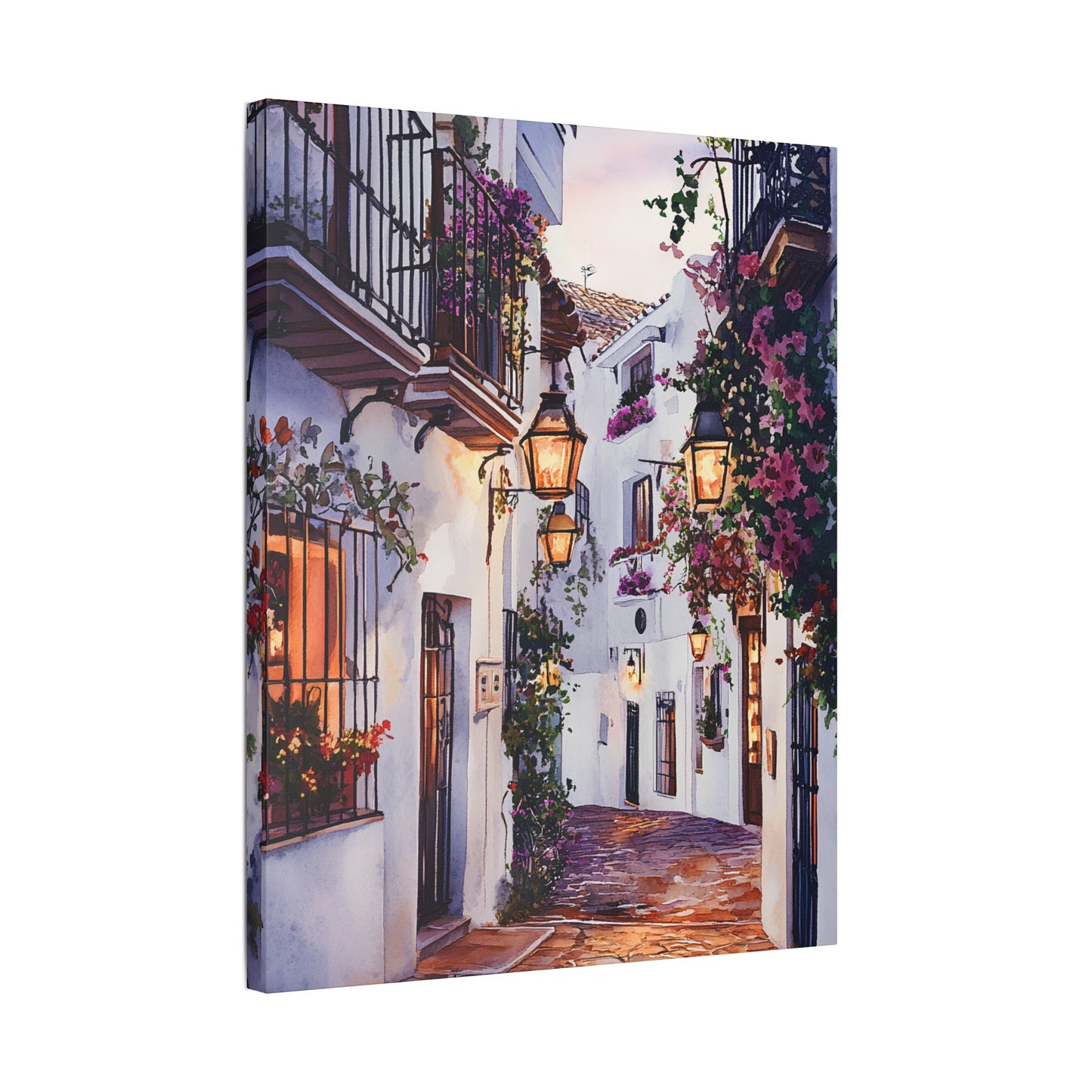 Marbella Old Town at Twilight Canvas