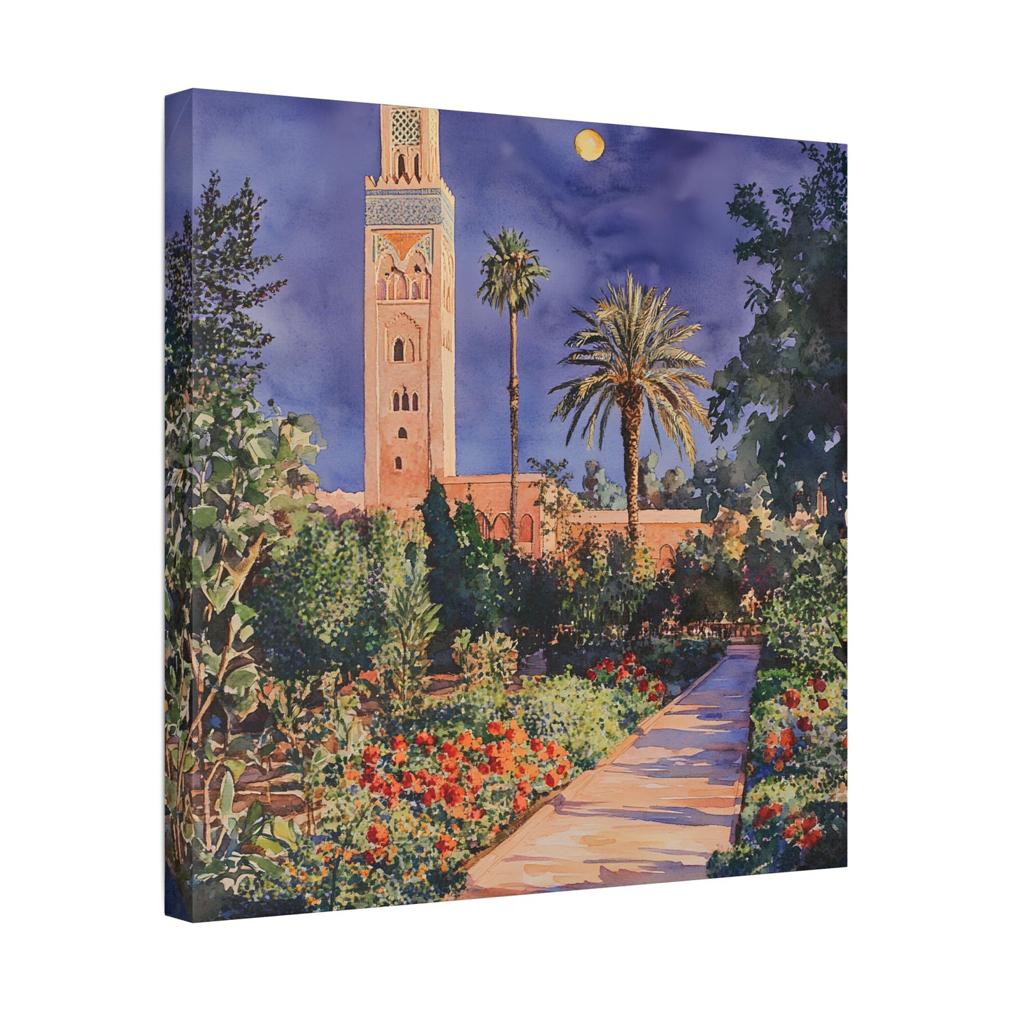 Koutoubia Mosque at Dusk Canvas