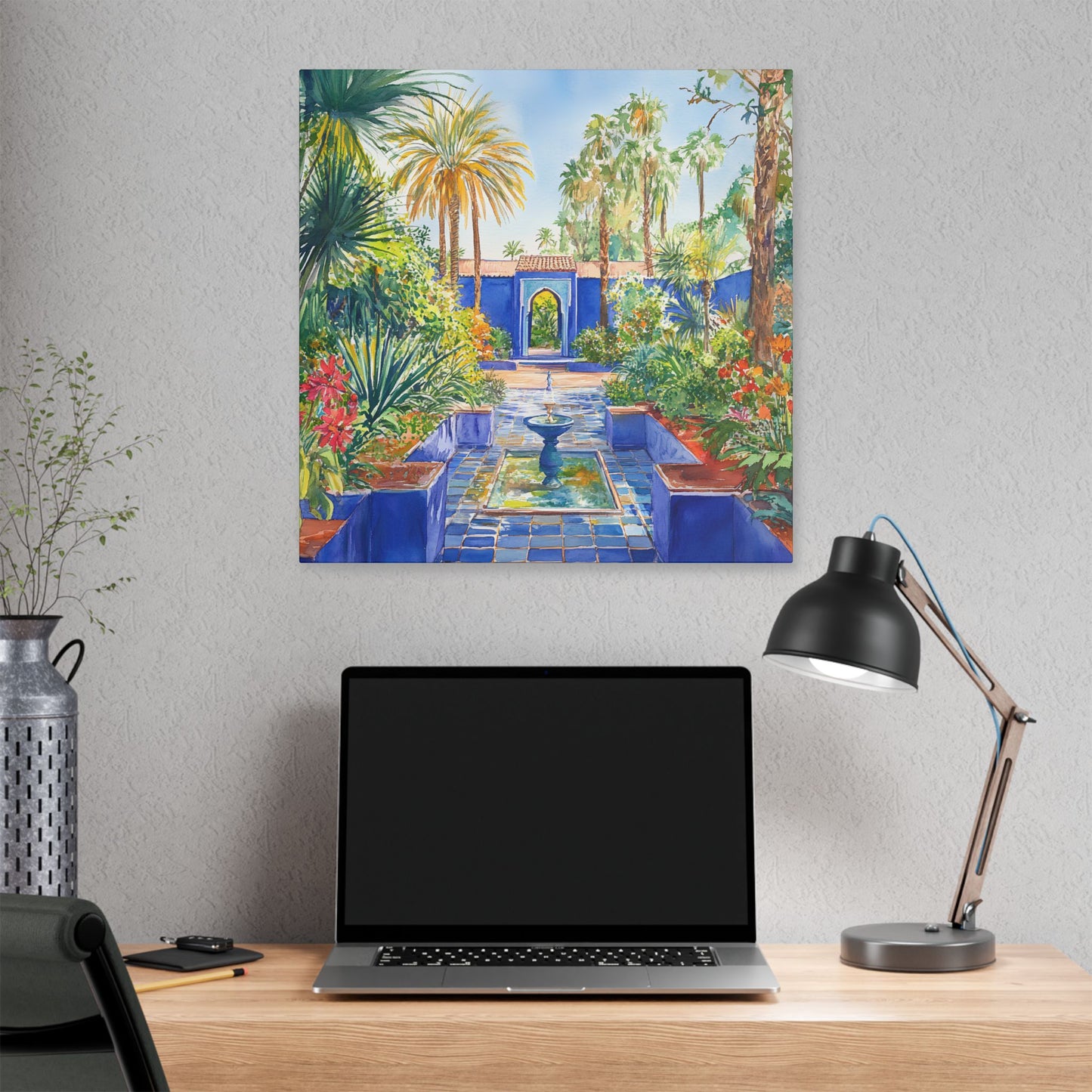 Majorelle Garden in Bloom Canvas