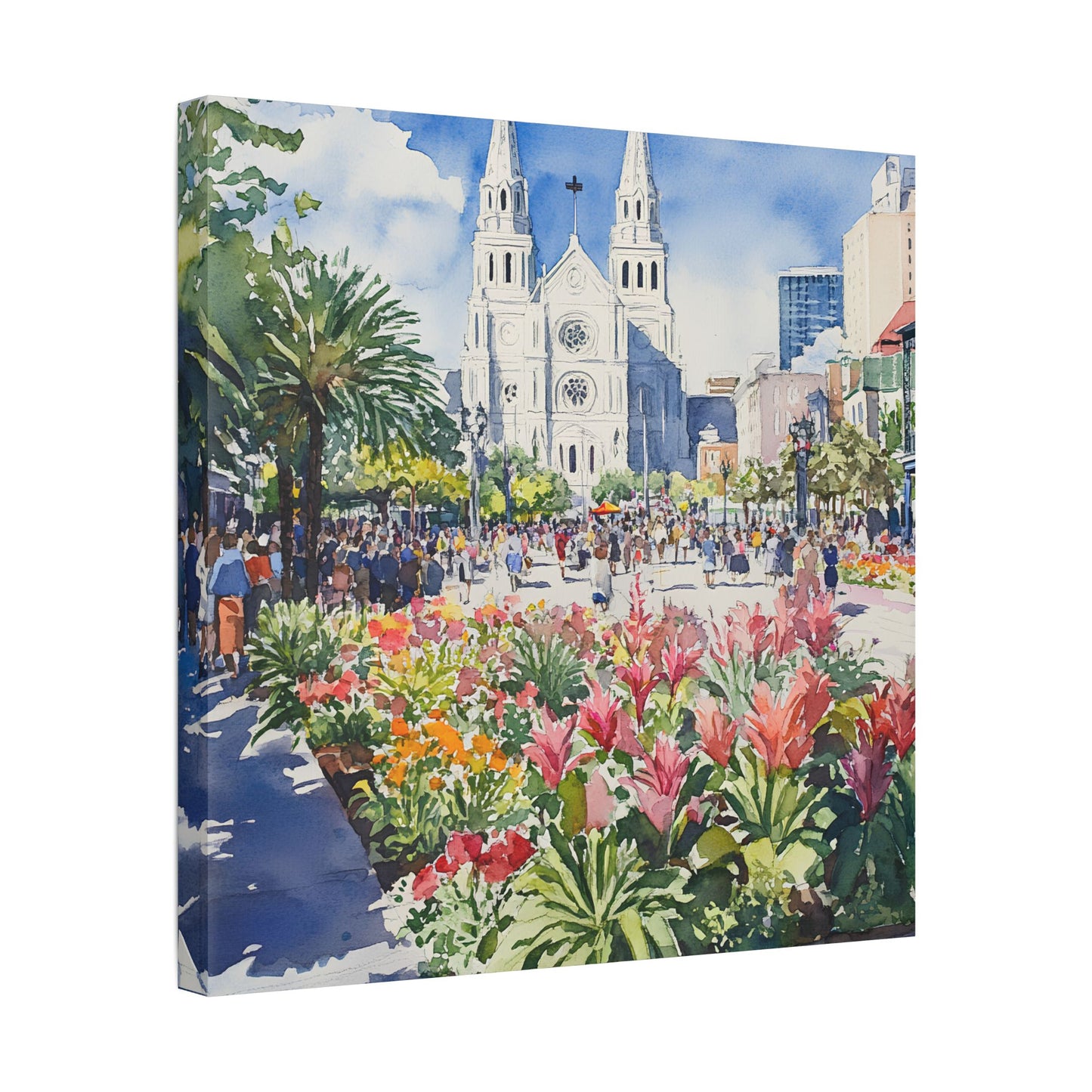 St. Louis Cathedral and Jackson Square Canvas