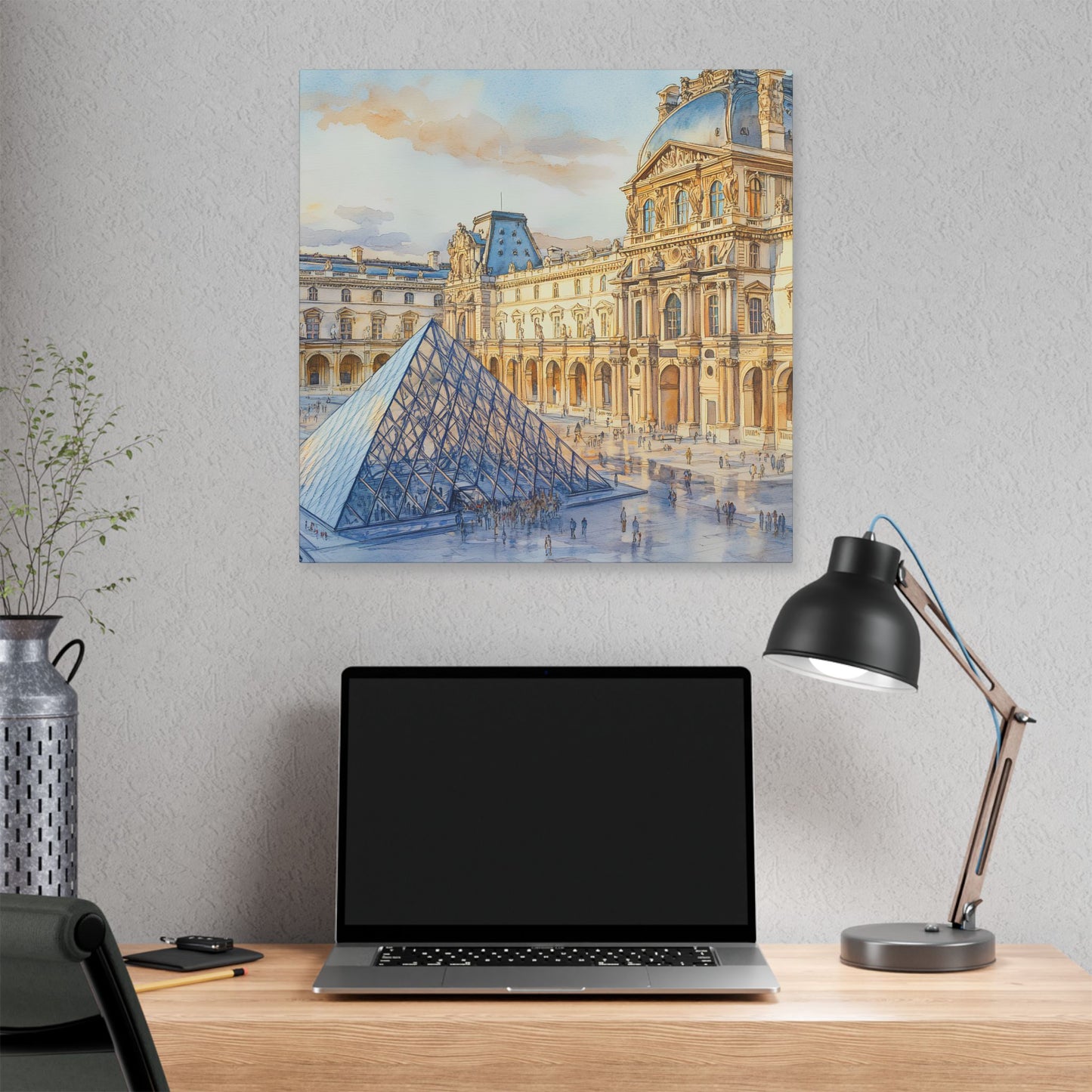 Louvre Museum Courtyard Canvas