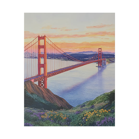 Golden Gate Bridge at Sunrise Canvas