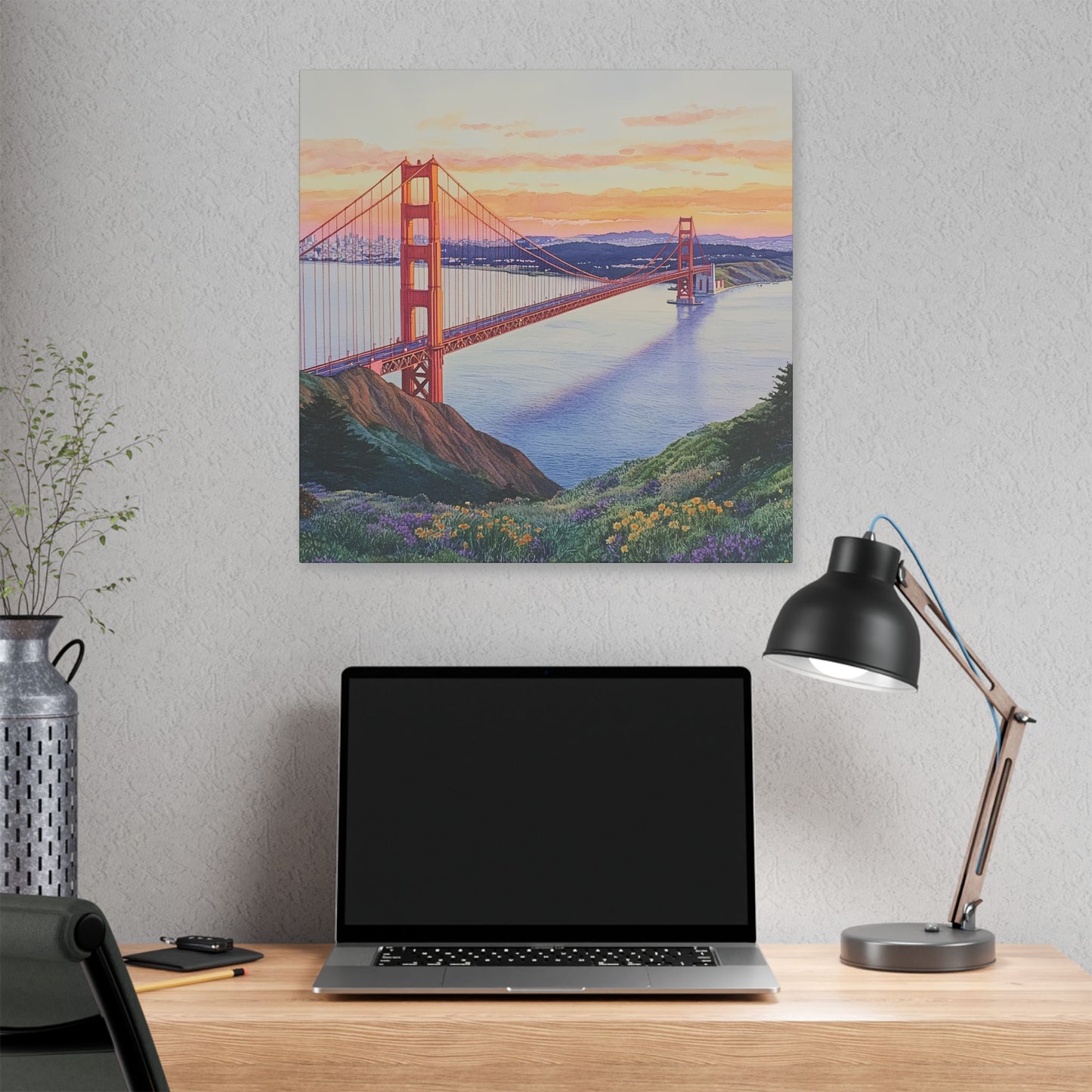 Golden Gate Bridge at Sunrise Canvas