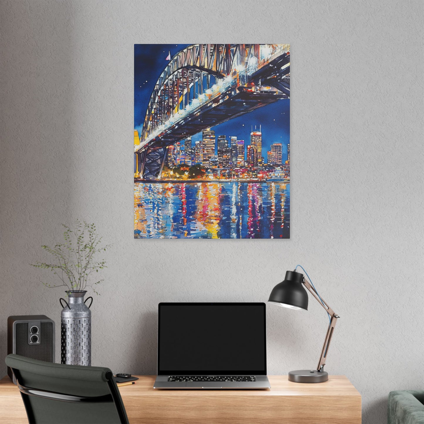 Sydney Harbour Bridge by Night Canvas