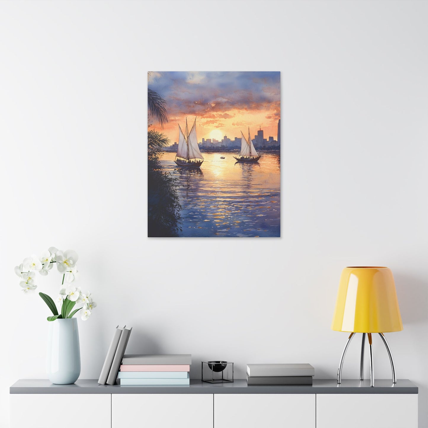 Nile River at Twilight Canvas