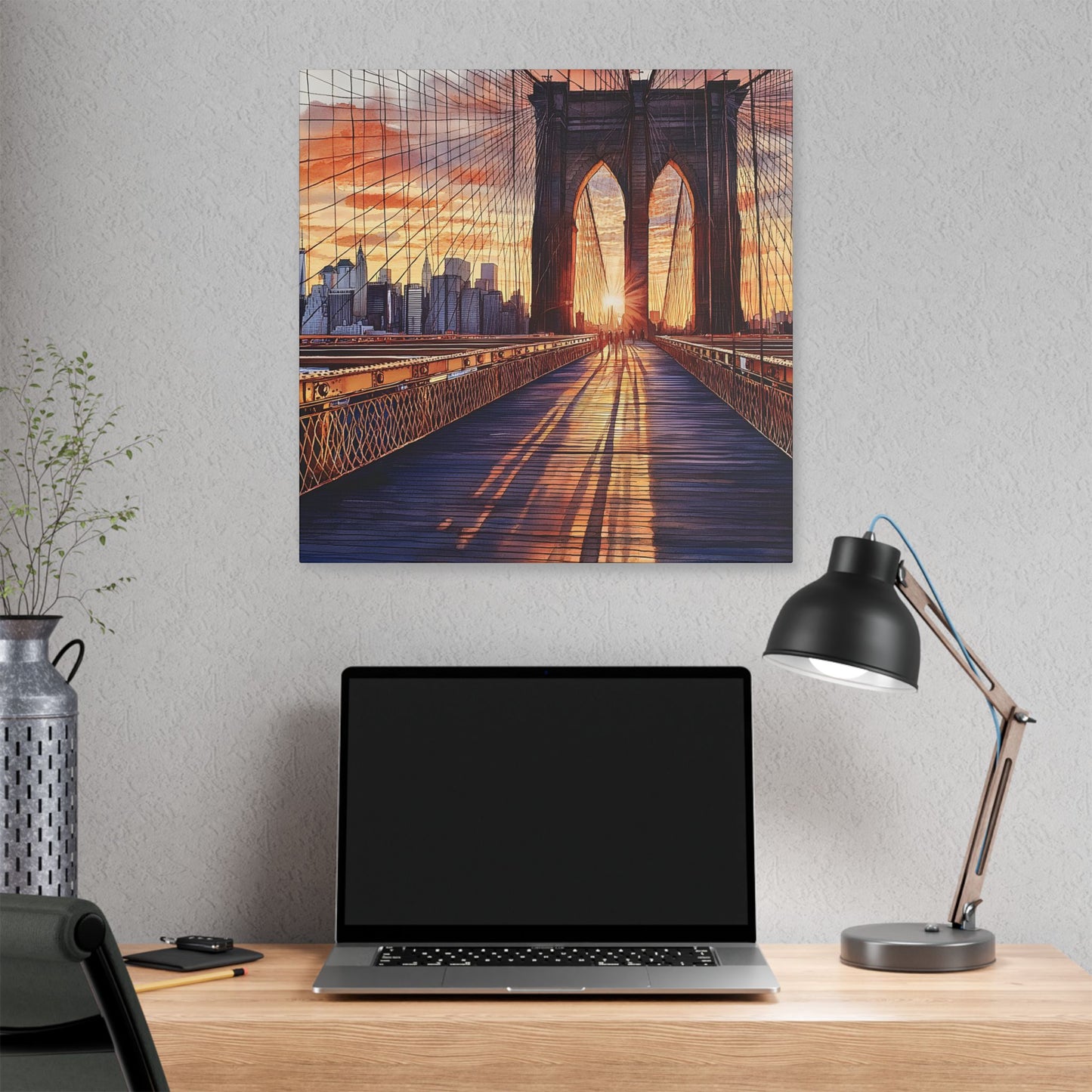 Brooklyn Bridge at Sunset Canvas