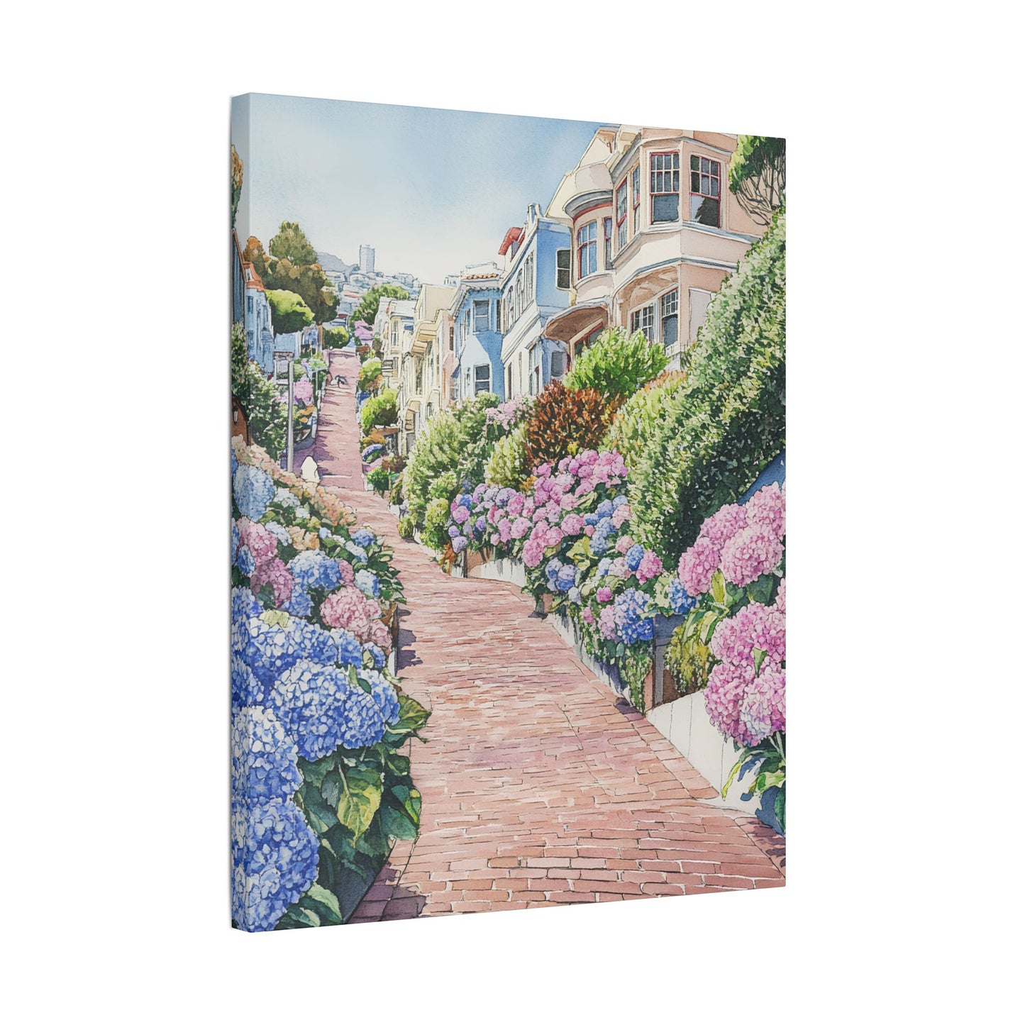 Lombard Street in Bloom Canvas