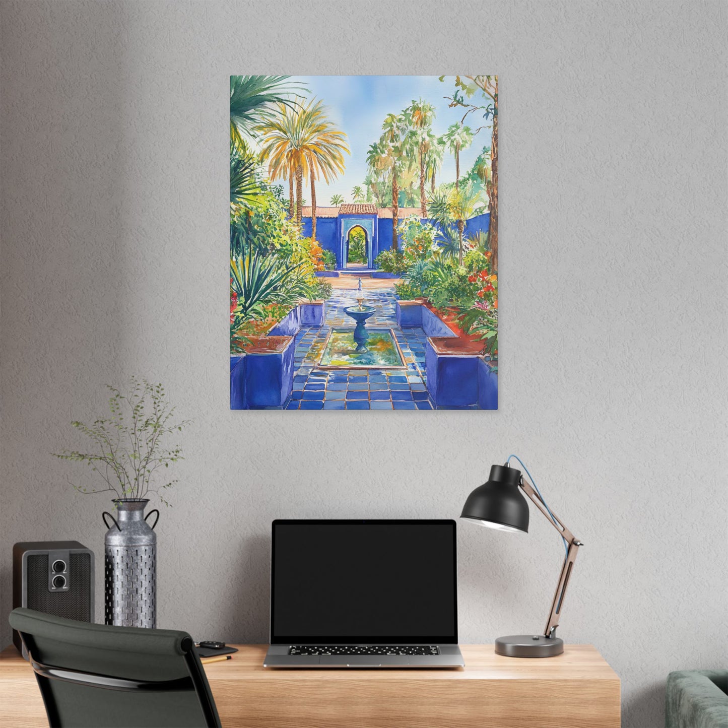 Majorelle Garden in Bloom Canvas