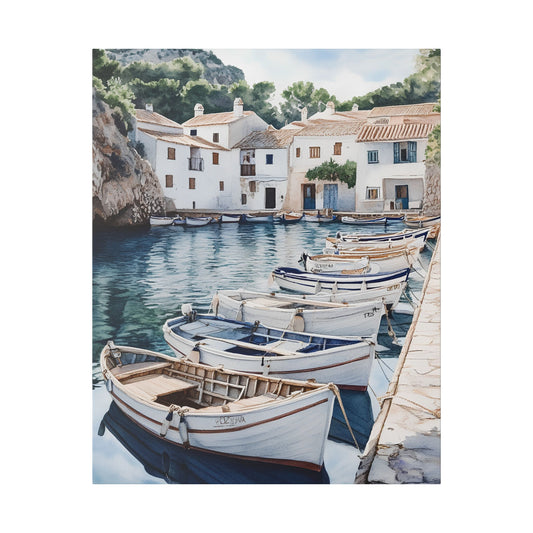 Cala Figuera Fishing Village Canvas