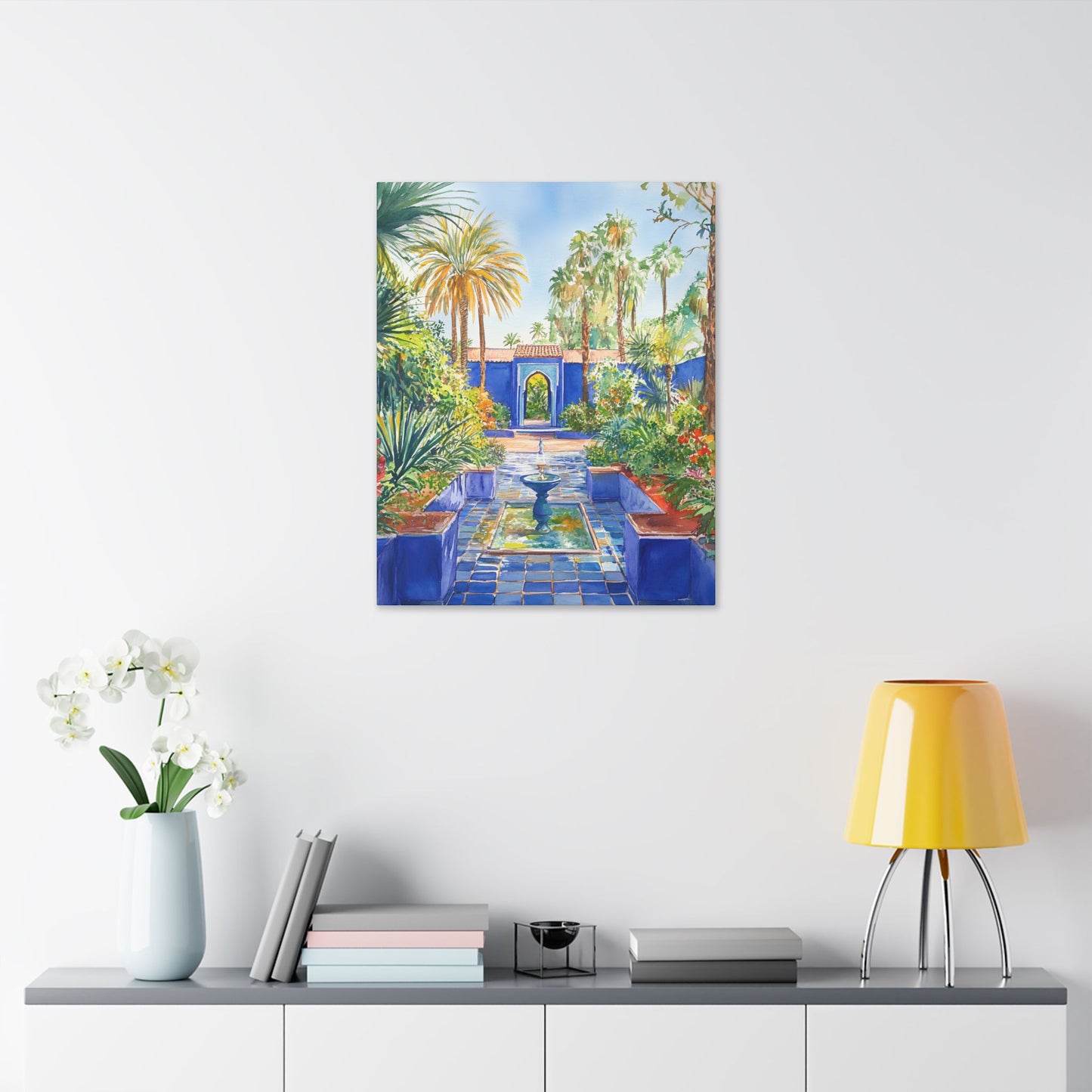 Majorelle Garden in Bloom Canvas