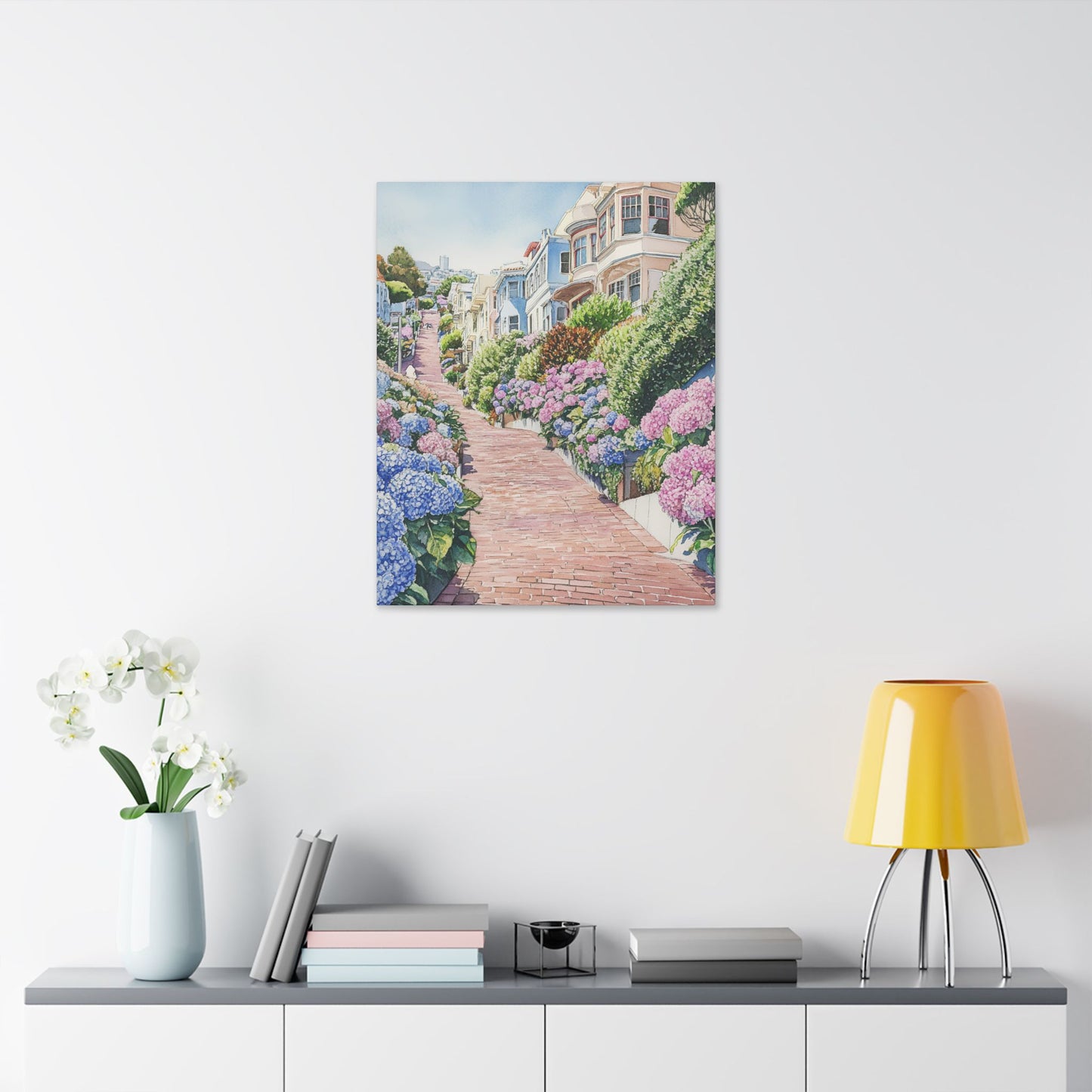 Lombard Street in Bloom Canvas