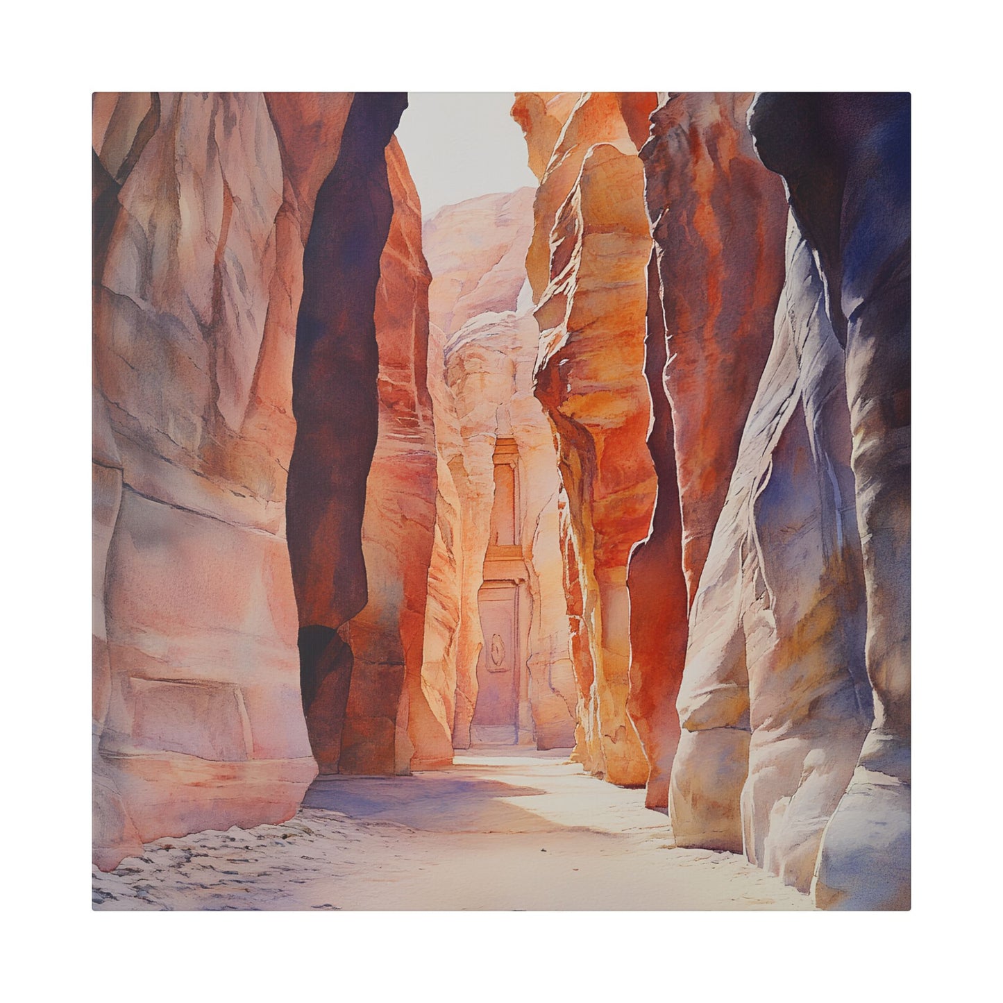 Siq Canyon Walk Canvas