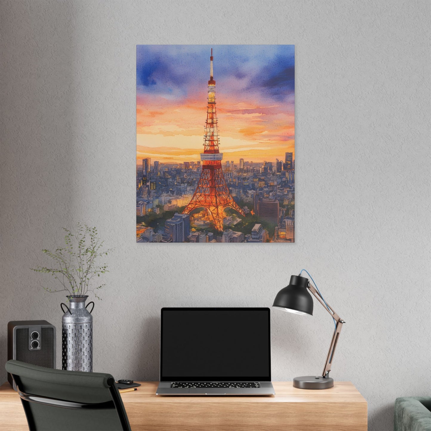 Tokyo Tower at Sunset Canvas