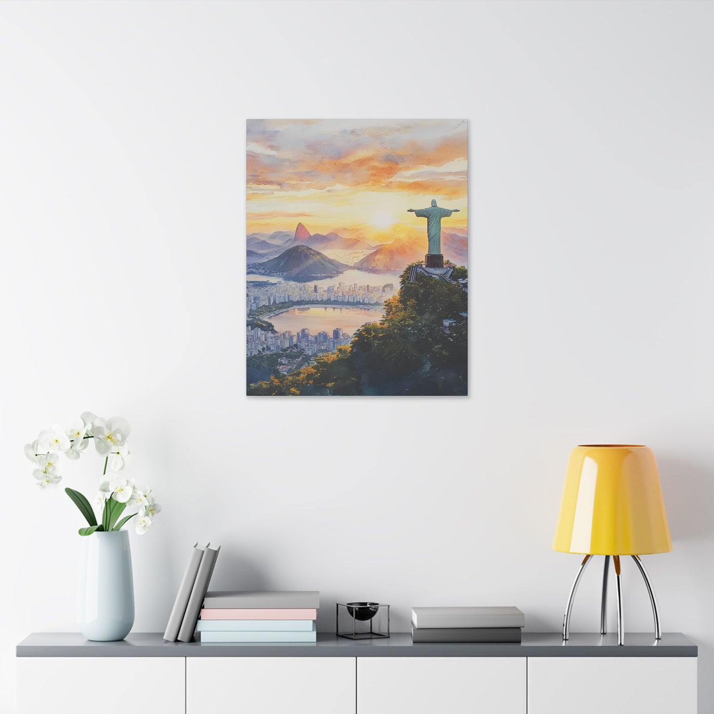 Christ the Redeemer at Sunrise Canvas