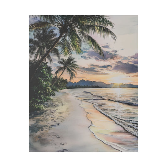 Koh Samui Beach at Dusk Canvas