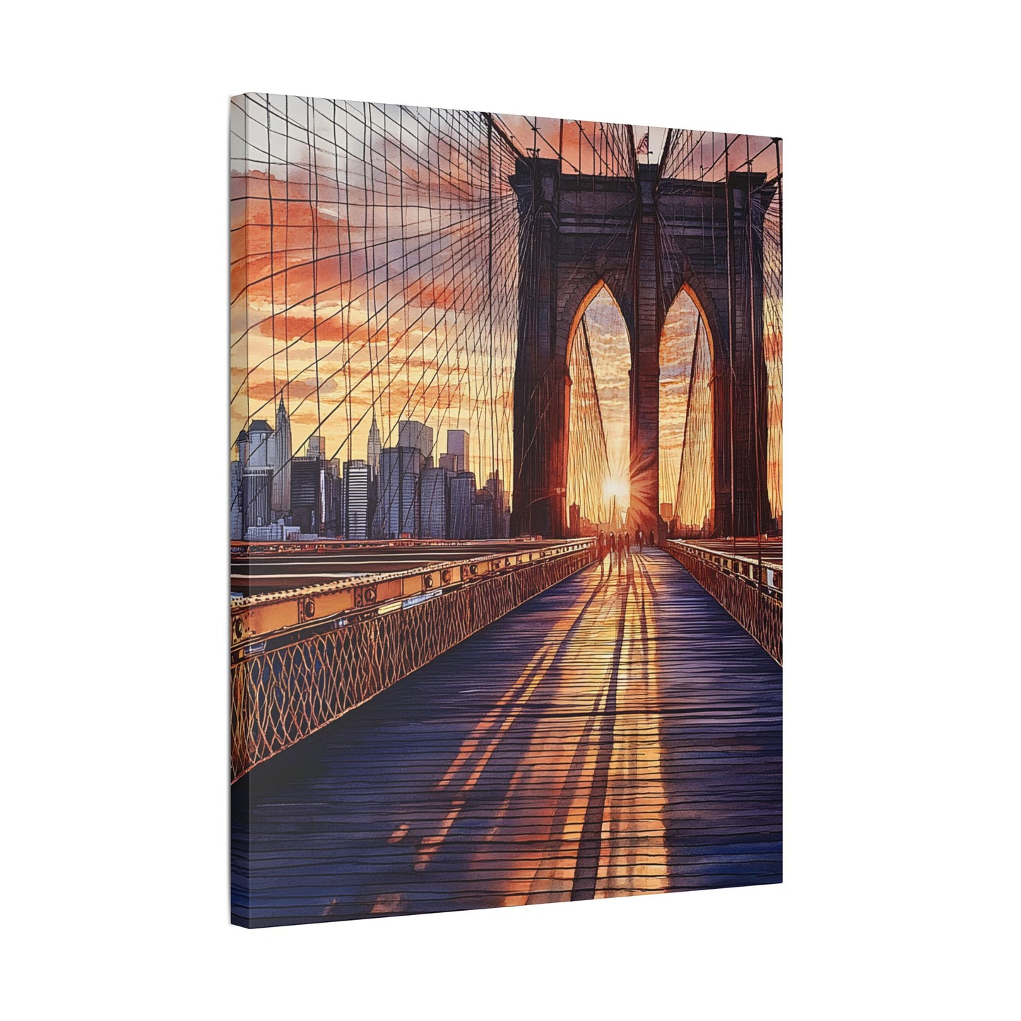 Brooklyn Bridge at Sunset Canvas