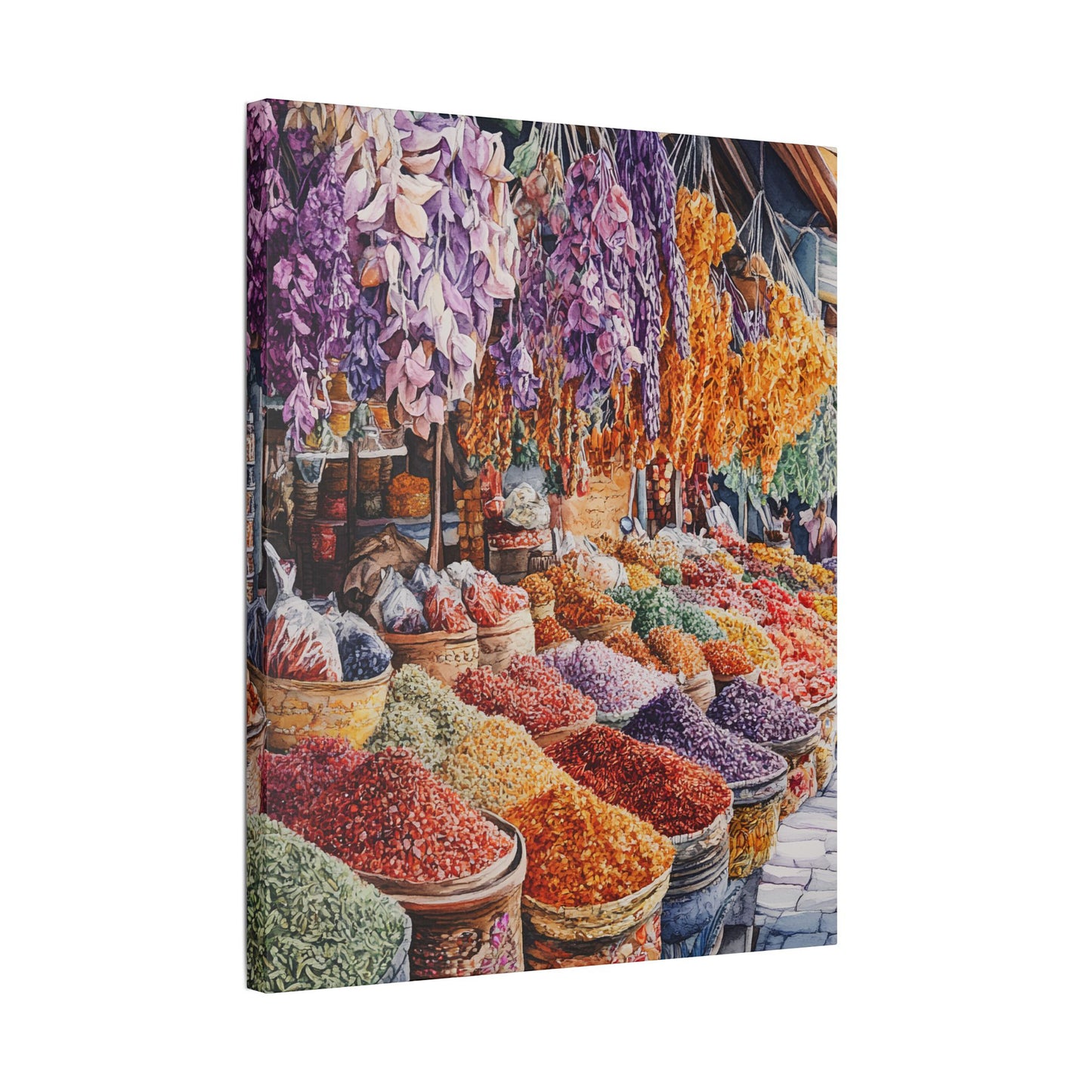 Spice Market in Bloom Canvas