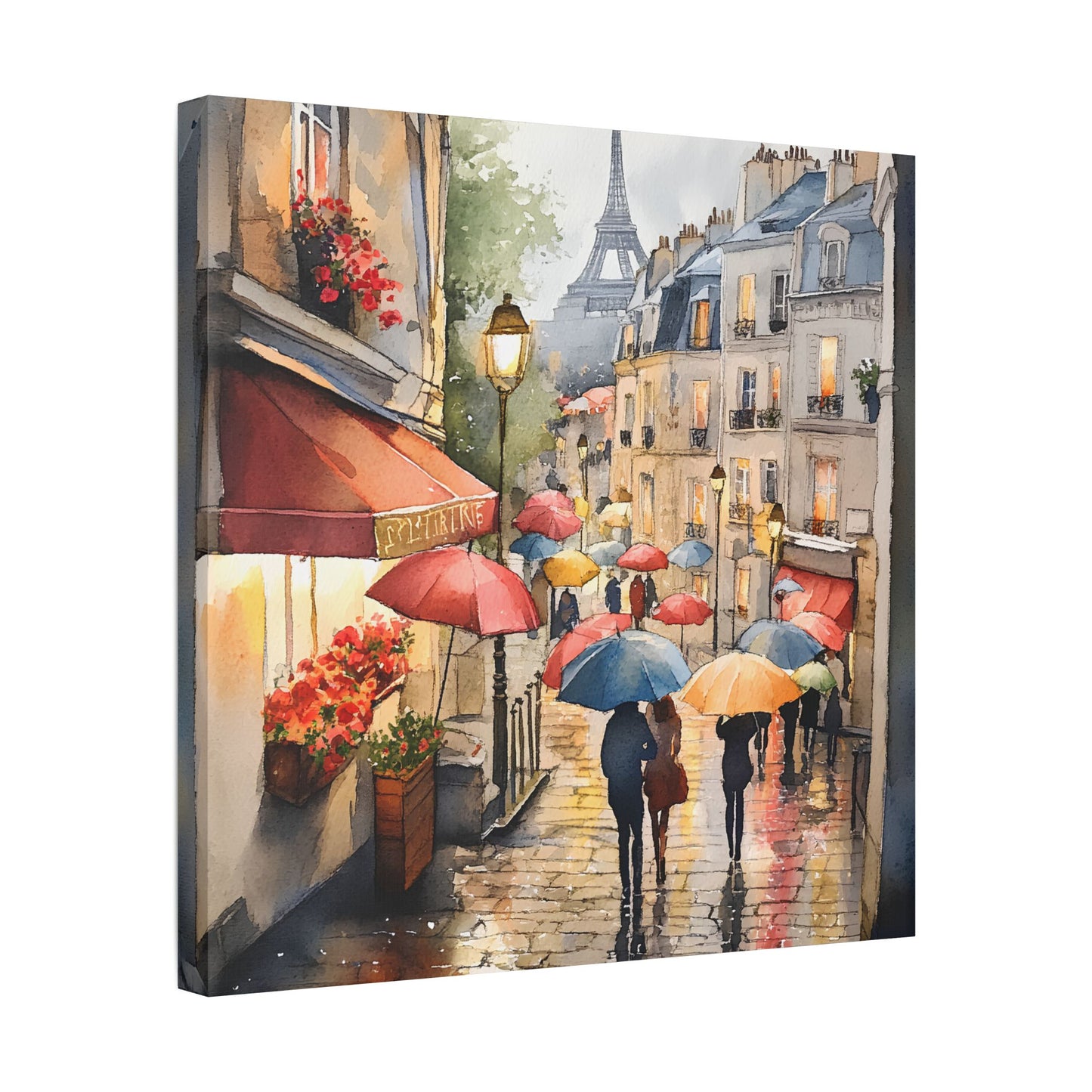 Montmartre in the Rain Canvas