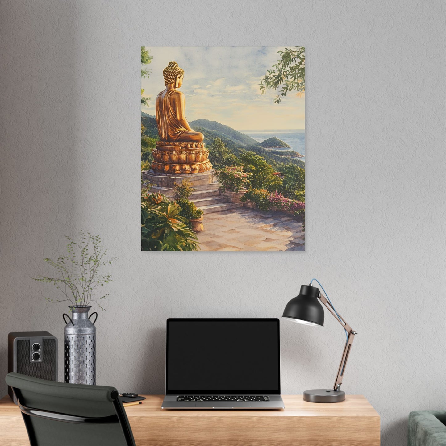 Big Buddha Temple Sunrise Canvas