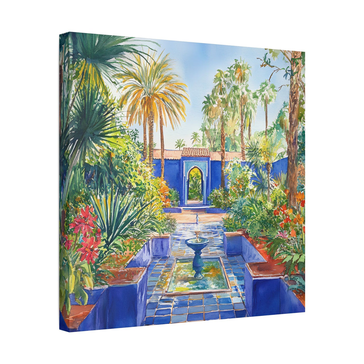 Majorelle Garden in Bloom Canvas