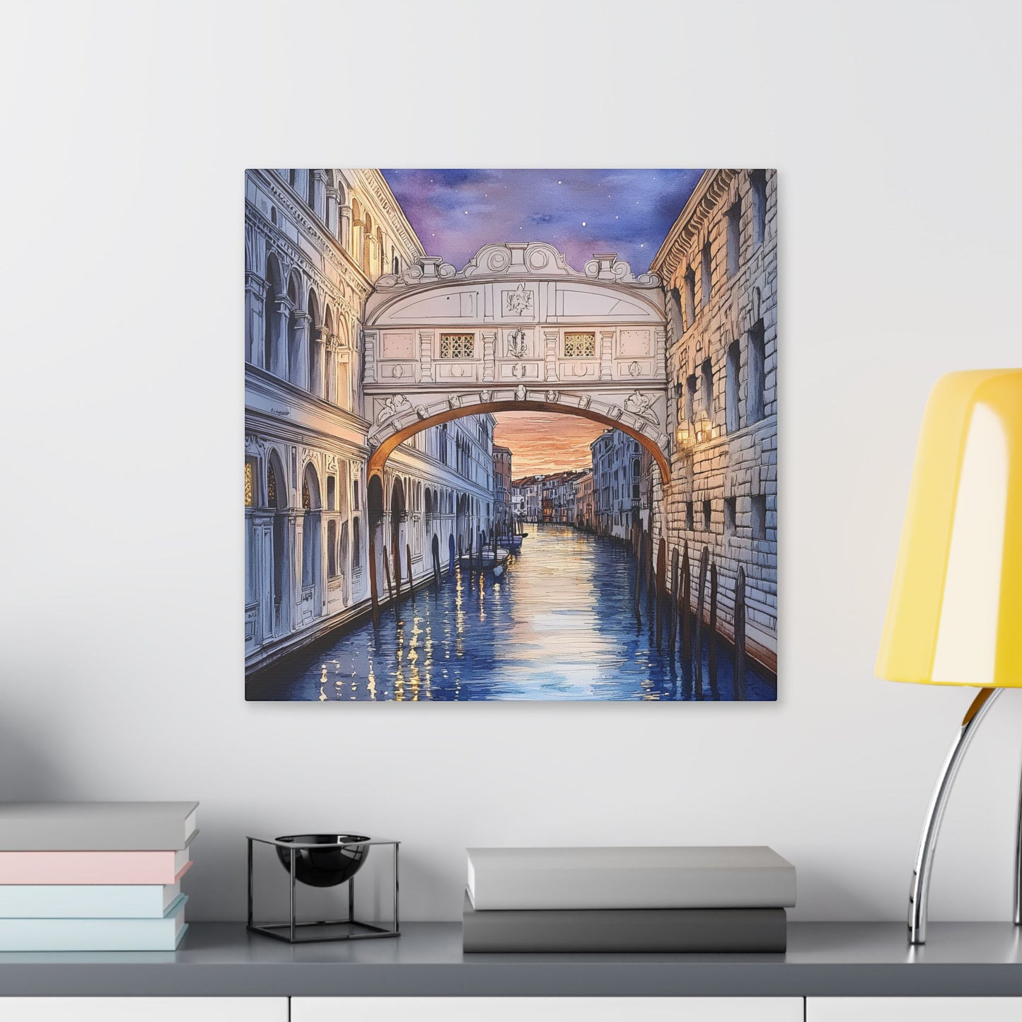 Bridge of Sighs at Twilight Canvas