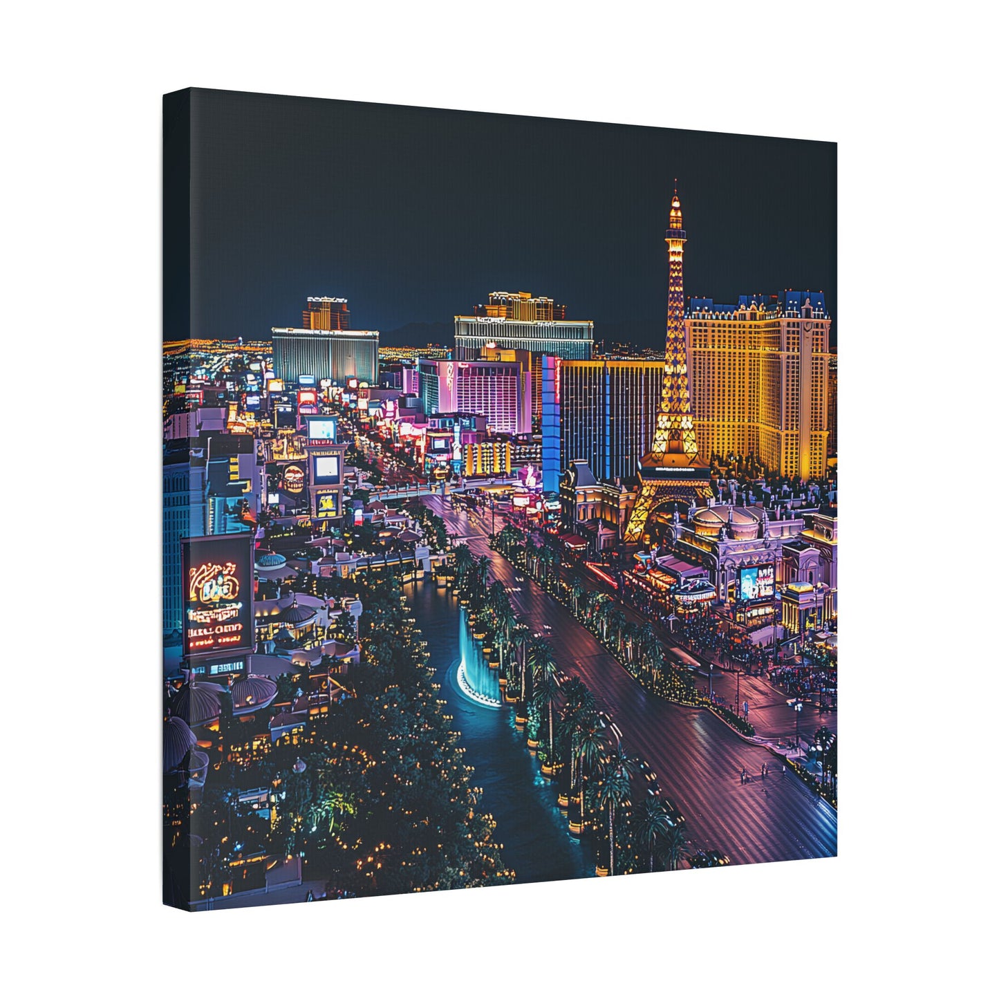 Las Vegas Strip at Night Canvas