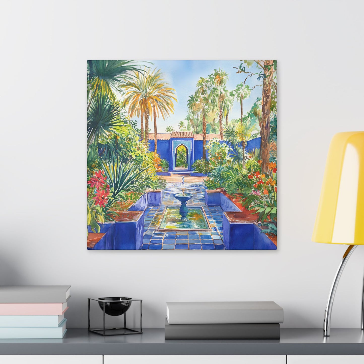 Majorelle Garden in Bloom Canvas