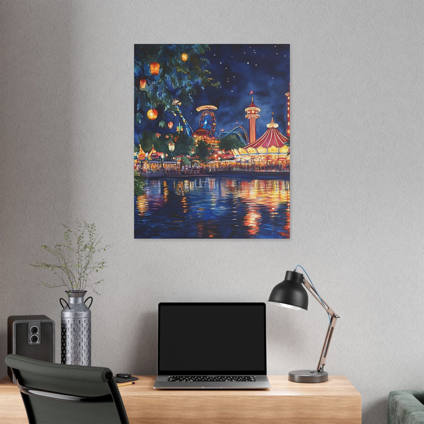 Tivoli Gardens at Night Canvas