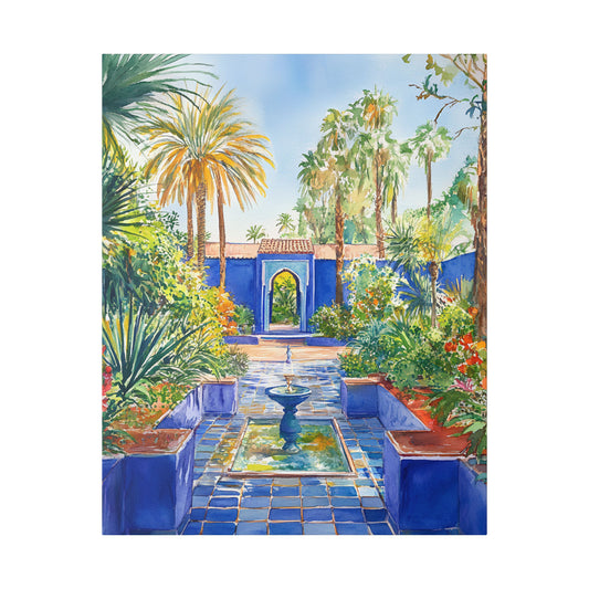 Majorelle Garden in Bloom Canvas