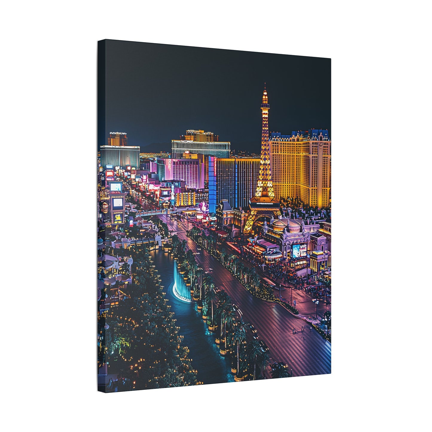 Las Vegas Strip at Night Canvas