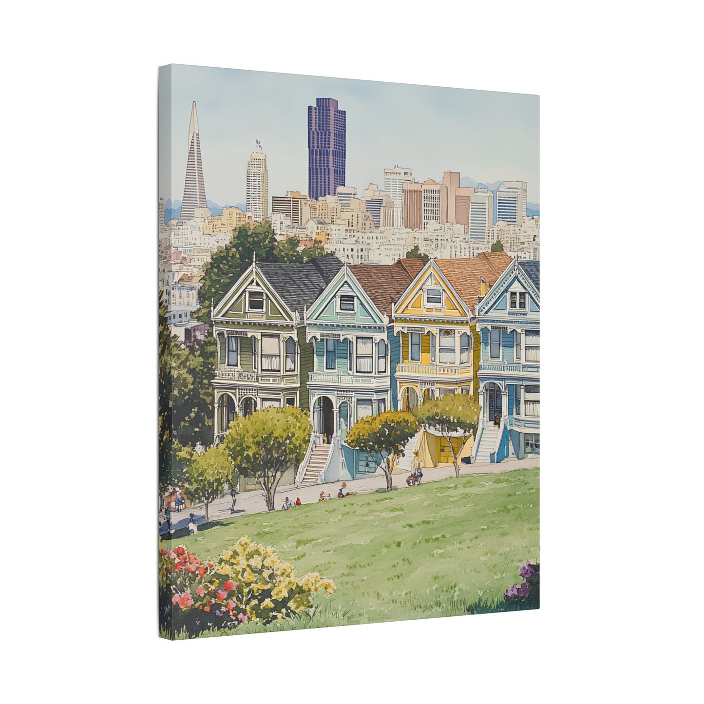 Painted Ladies at Alamo Square Canvas