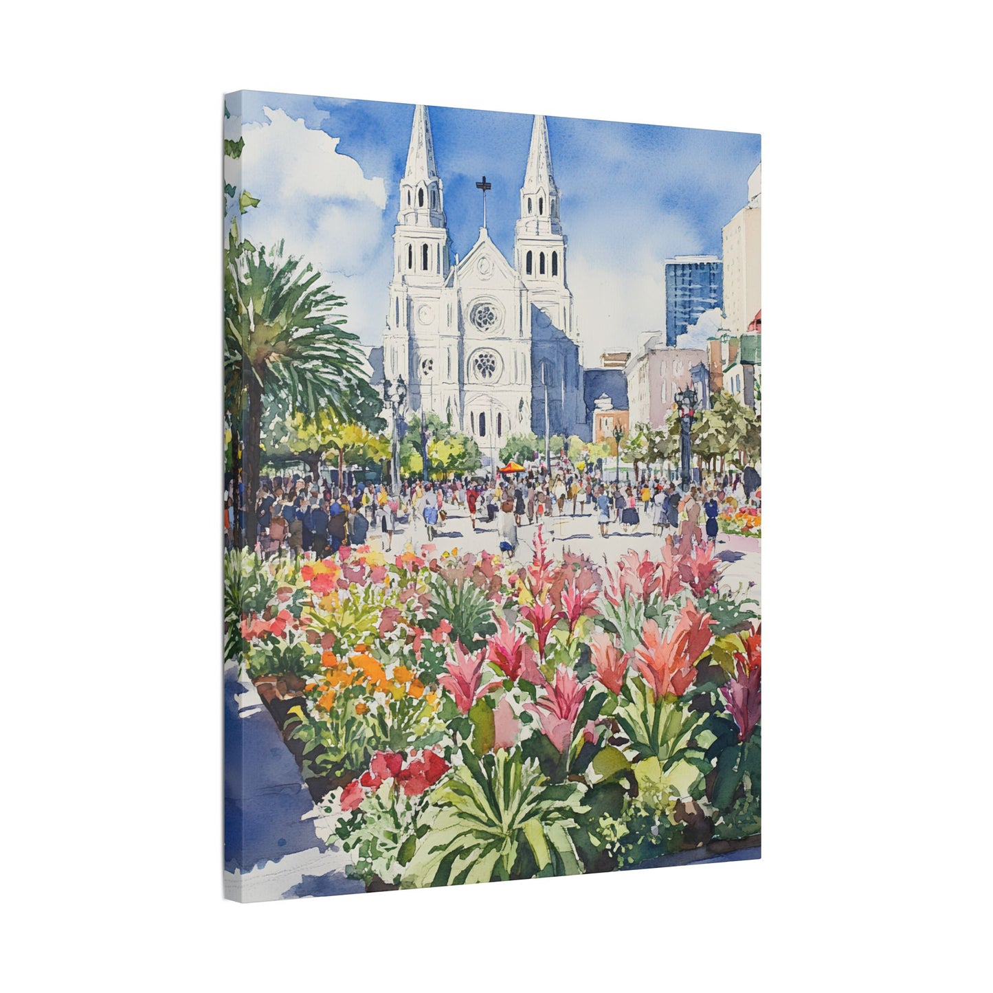 St. Louis Cathedral and Jackson Square Canvas