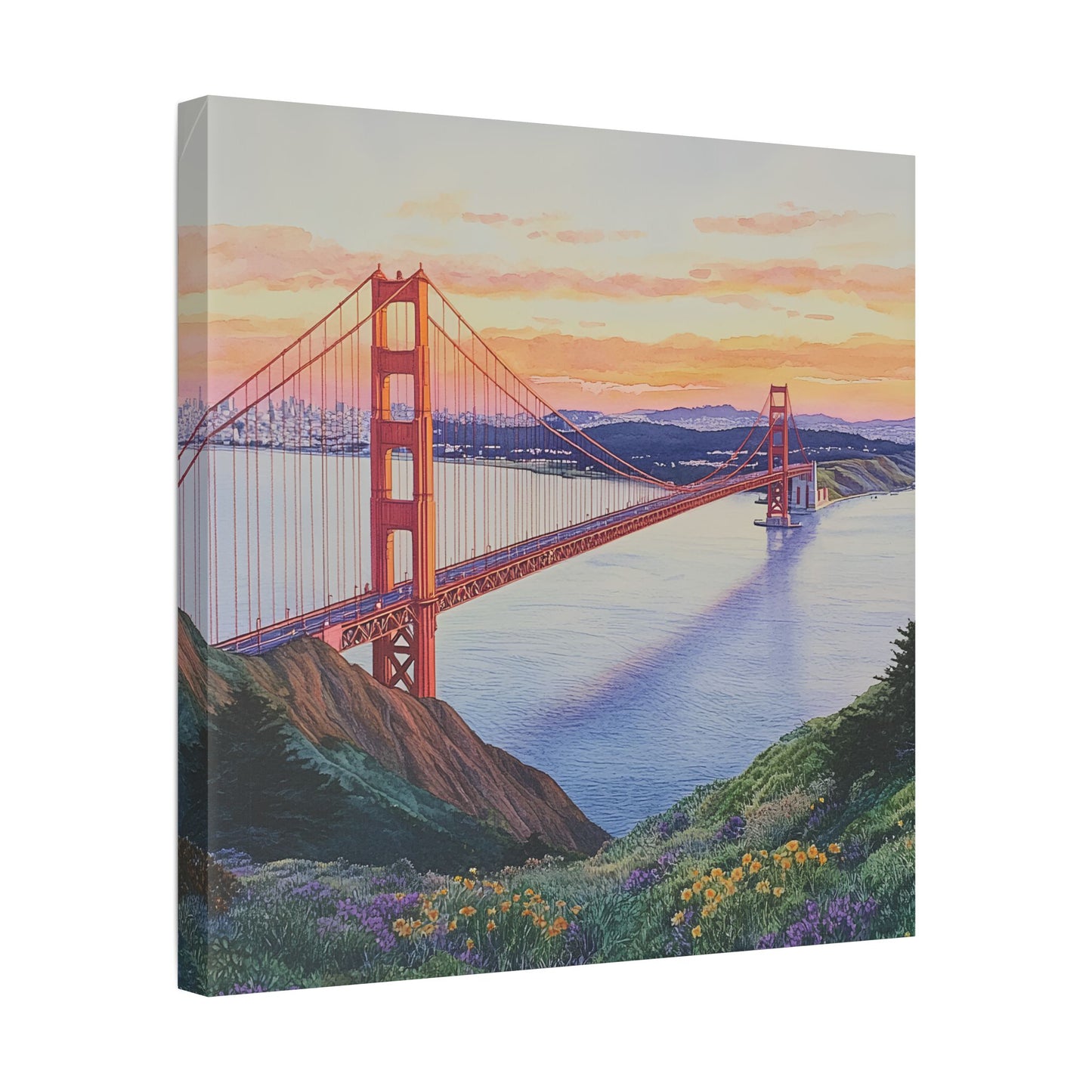 Golden Gate Bridge at Sunrise Canvas