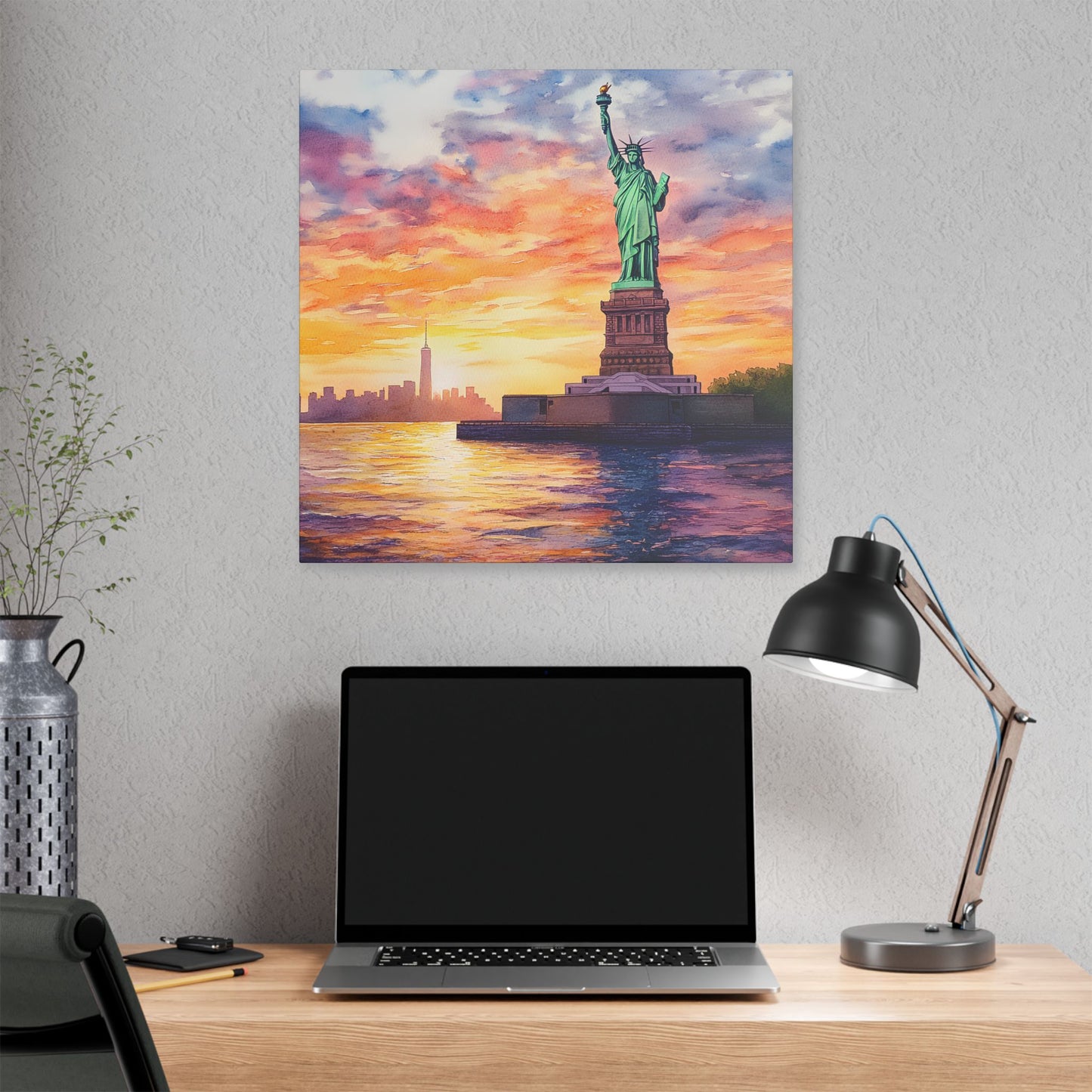 Statue of Liberty from the Harbor Canvas