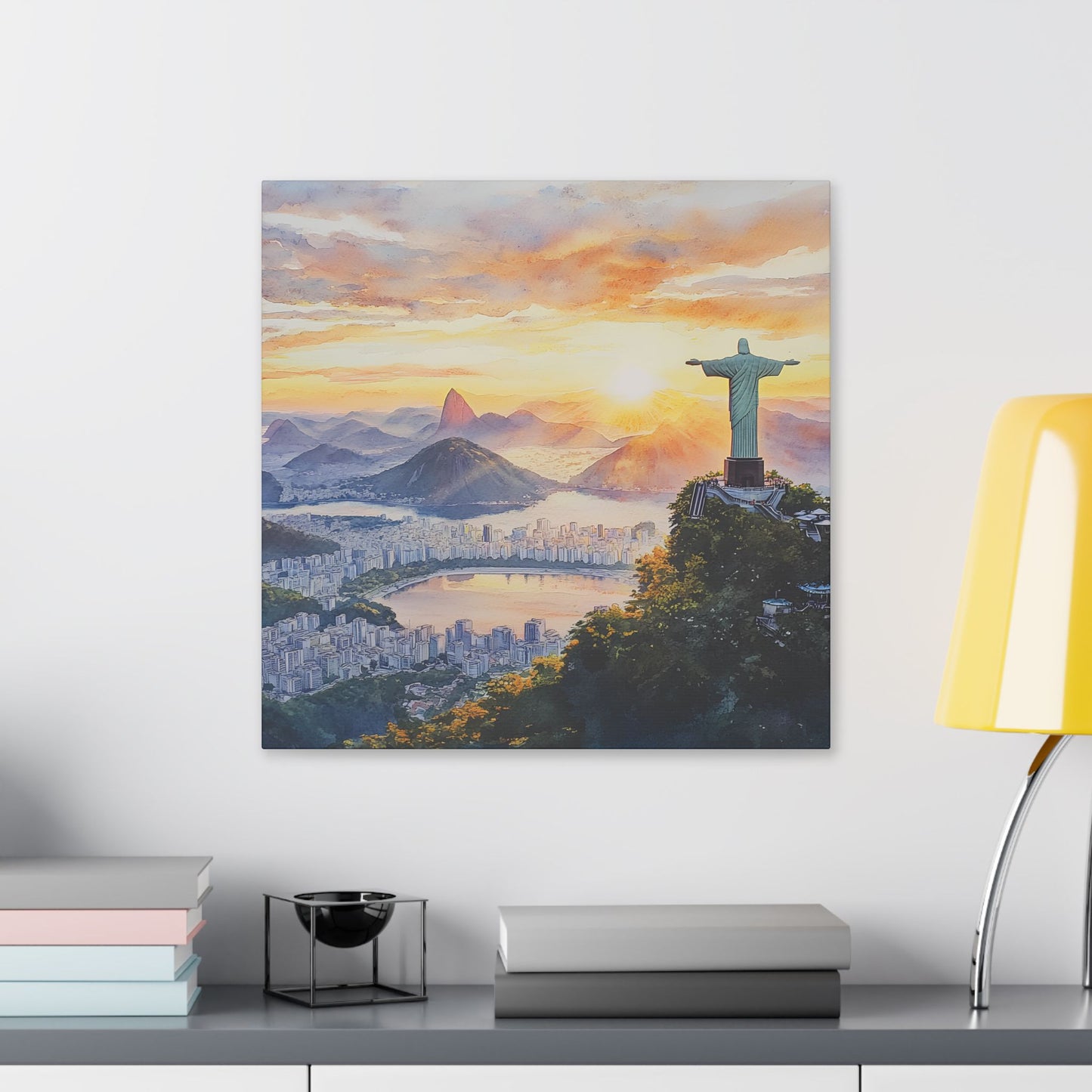 Christ the Redeemer at Sunrise Canvas