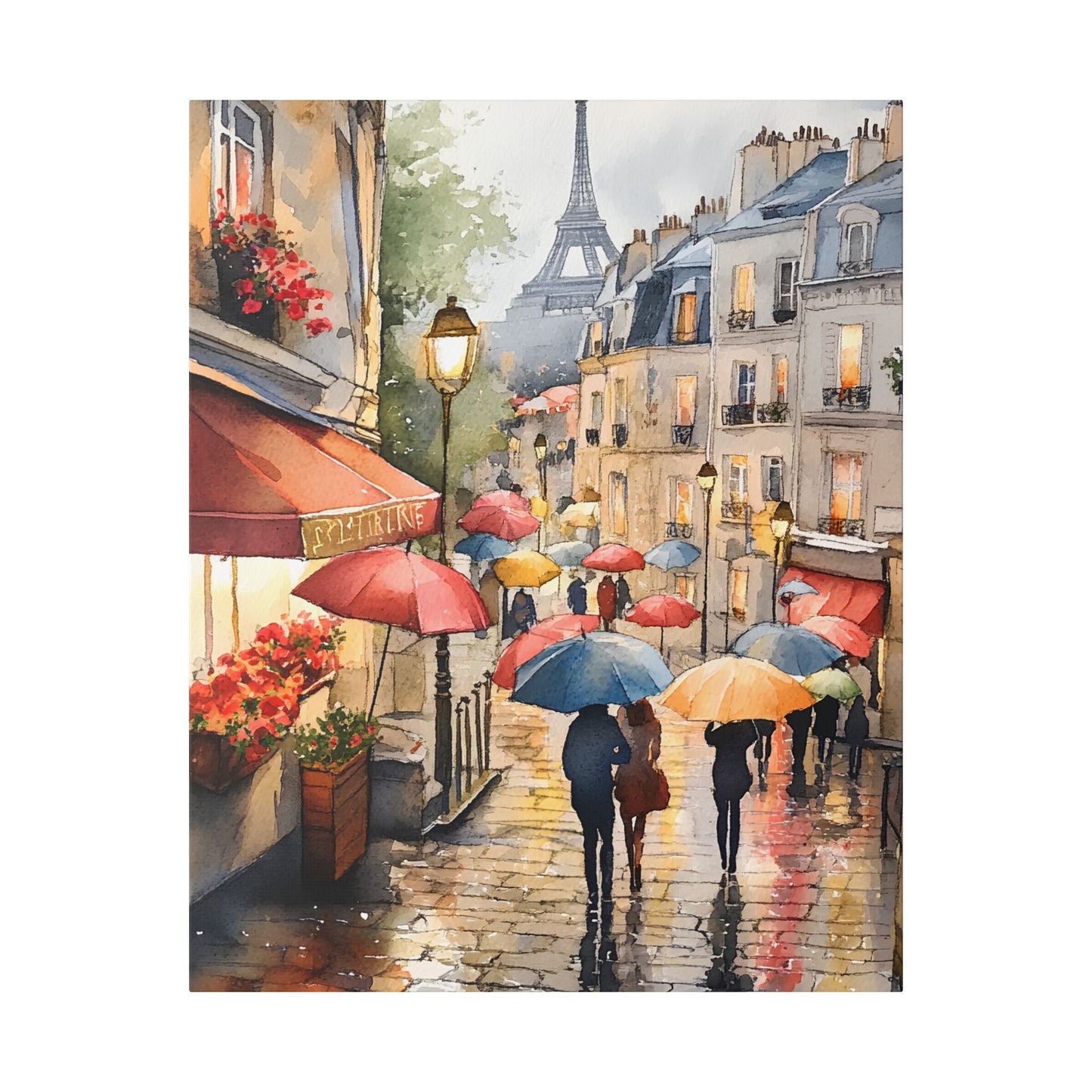 Montmartre in the Rain Canvas