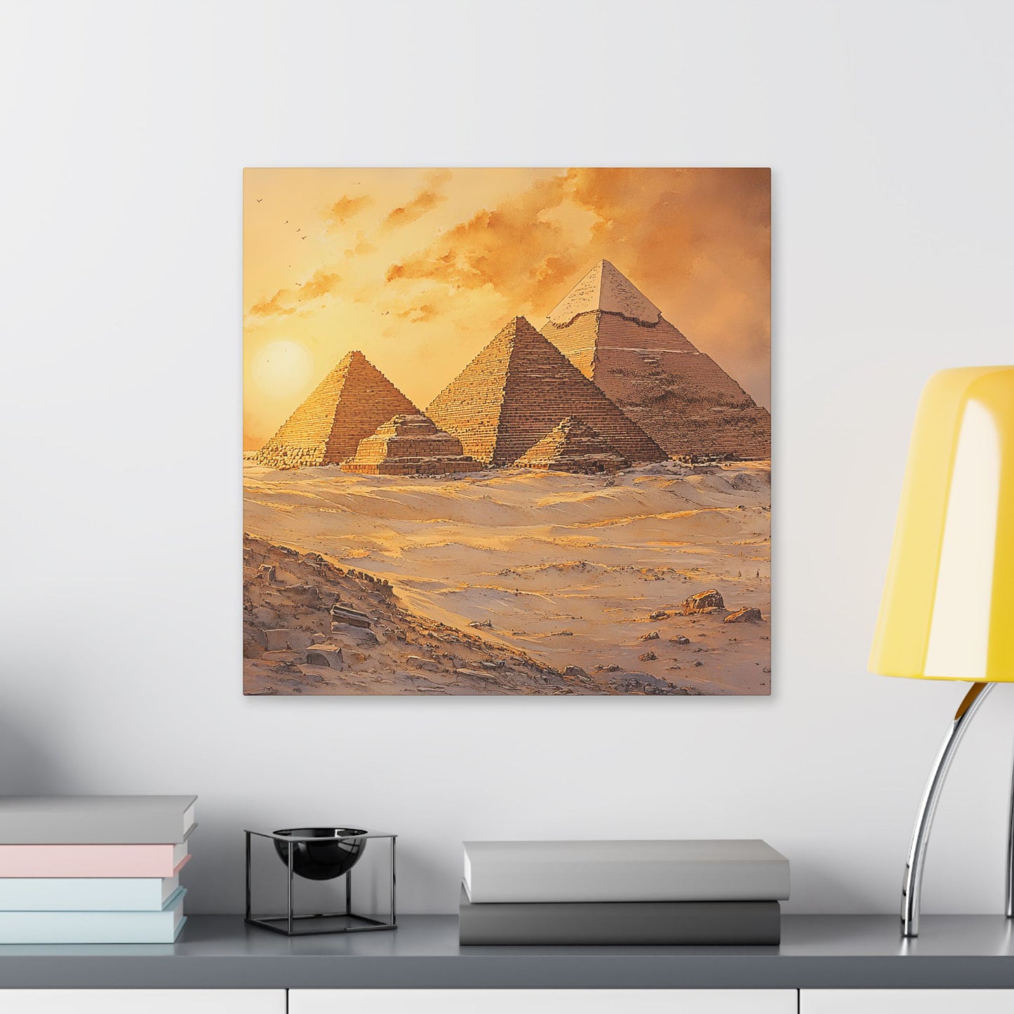 Pyramids of Giza at Sunrise Canvas