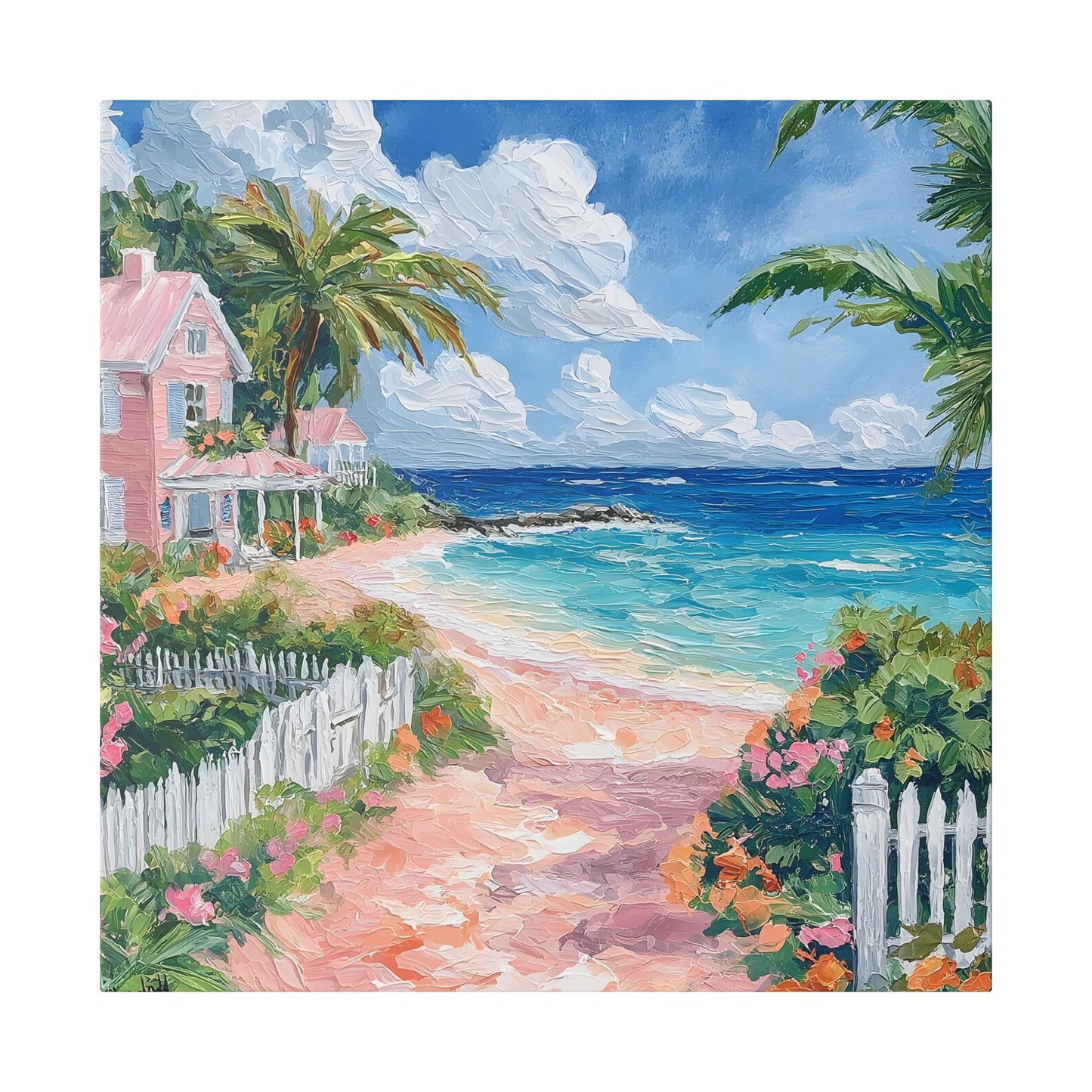 Harbour Island, Bahamas Canvas