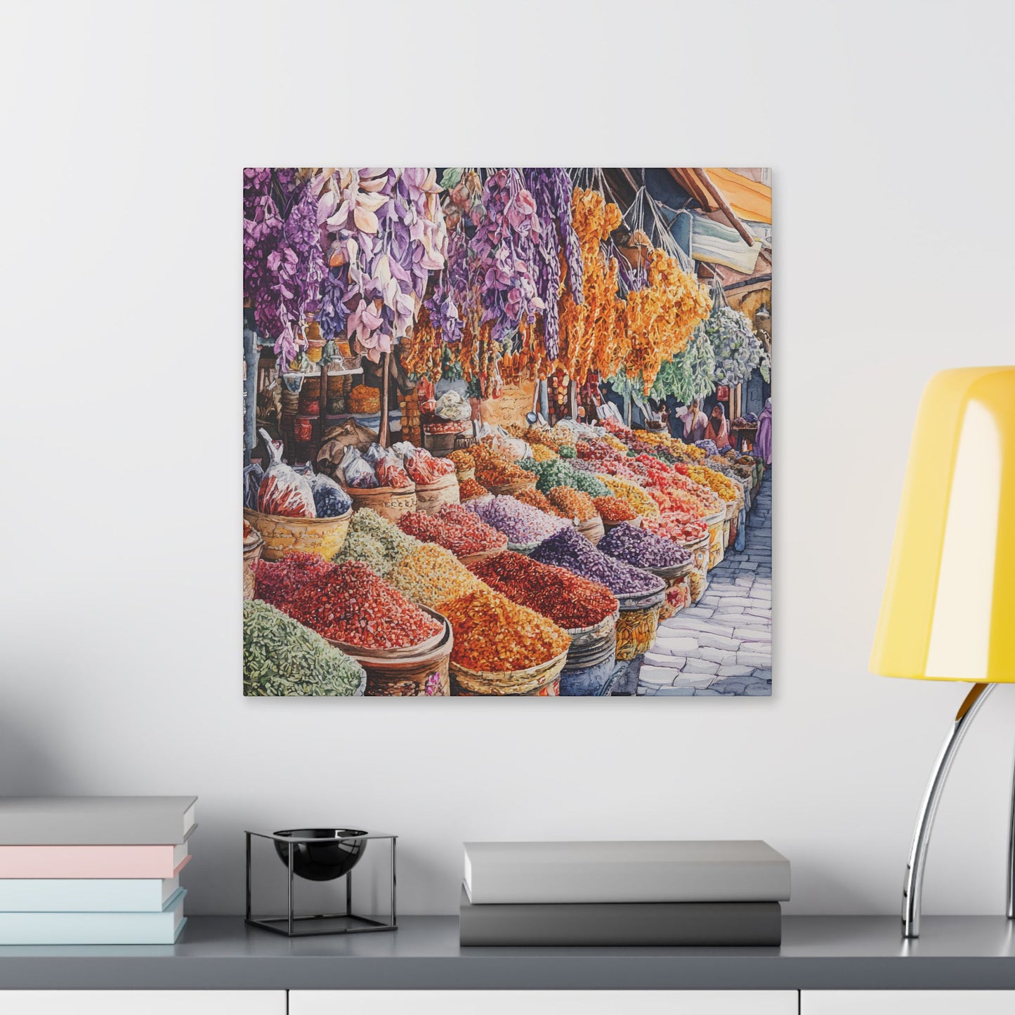 Spice Market in Bloom Canvas