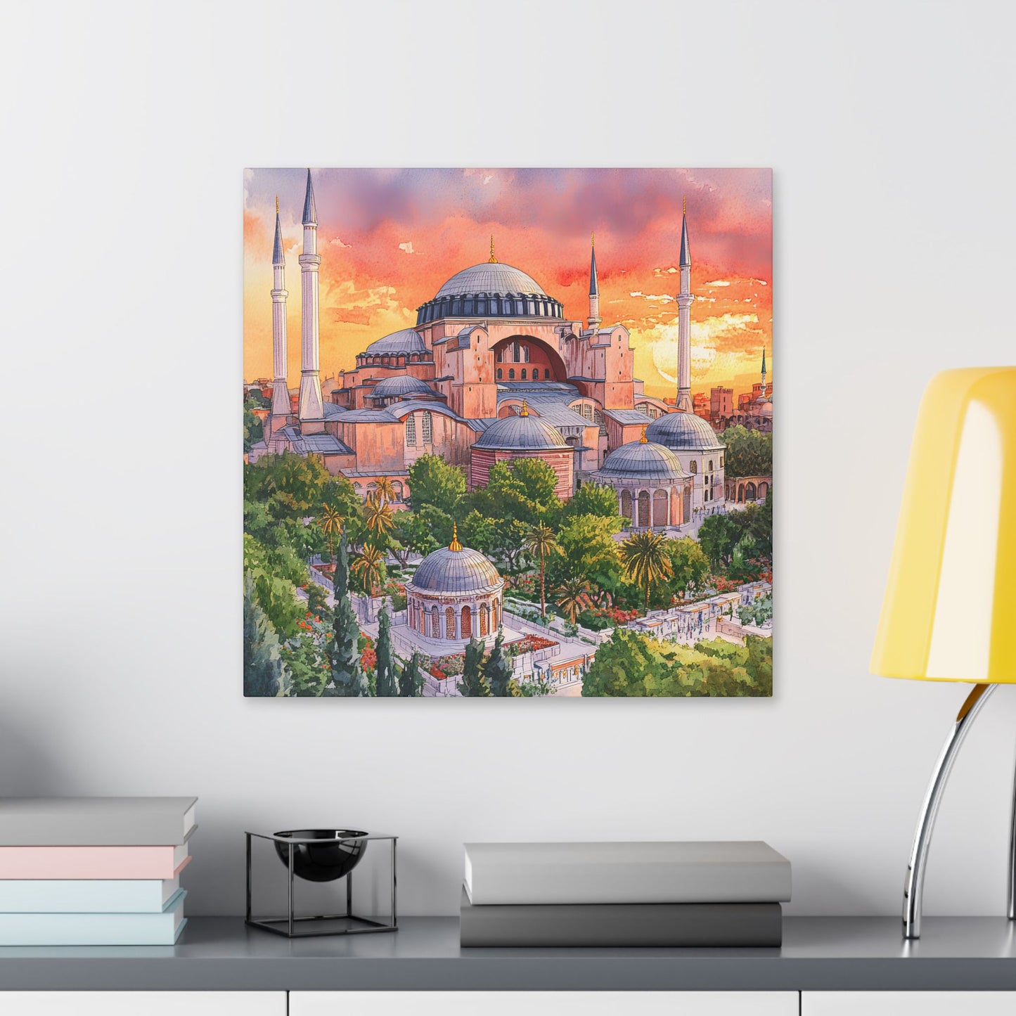 Hagia Sophia at Sunset Canvas